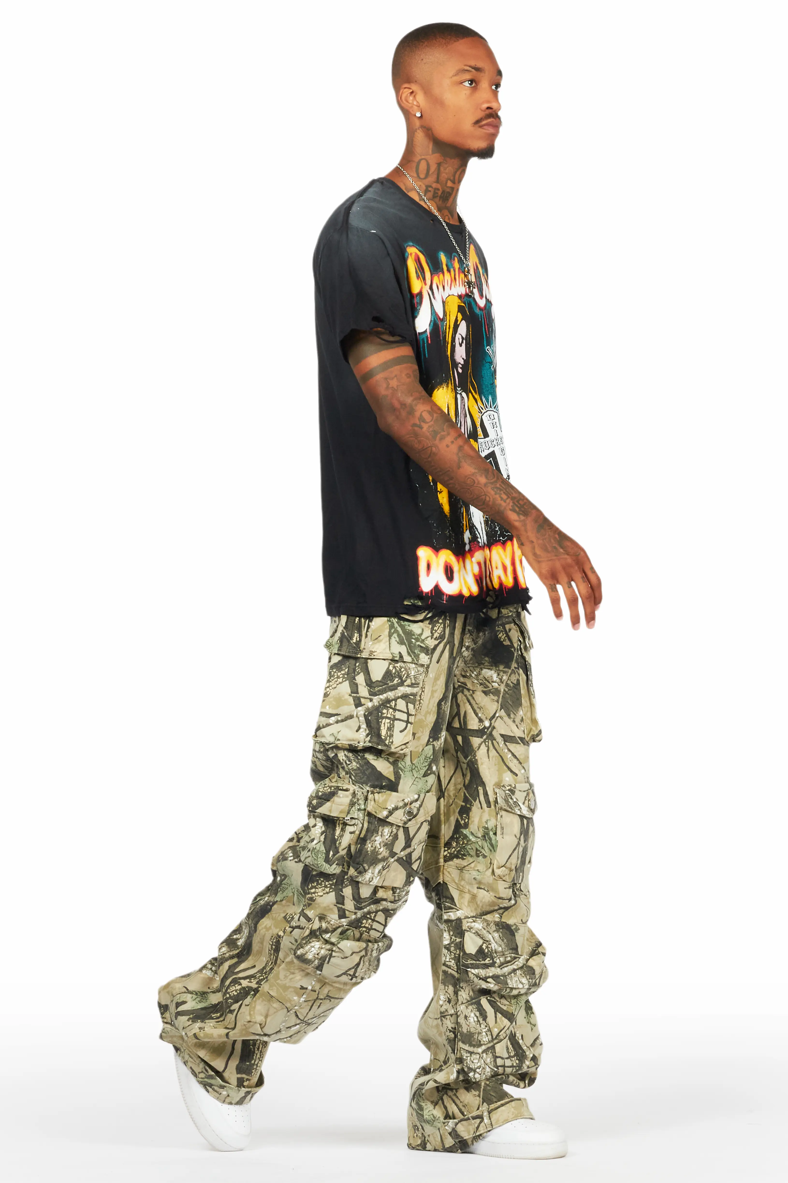 Mahesh Tree Camo Baggy Cargo Jean - Image 7