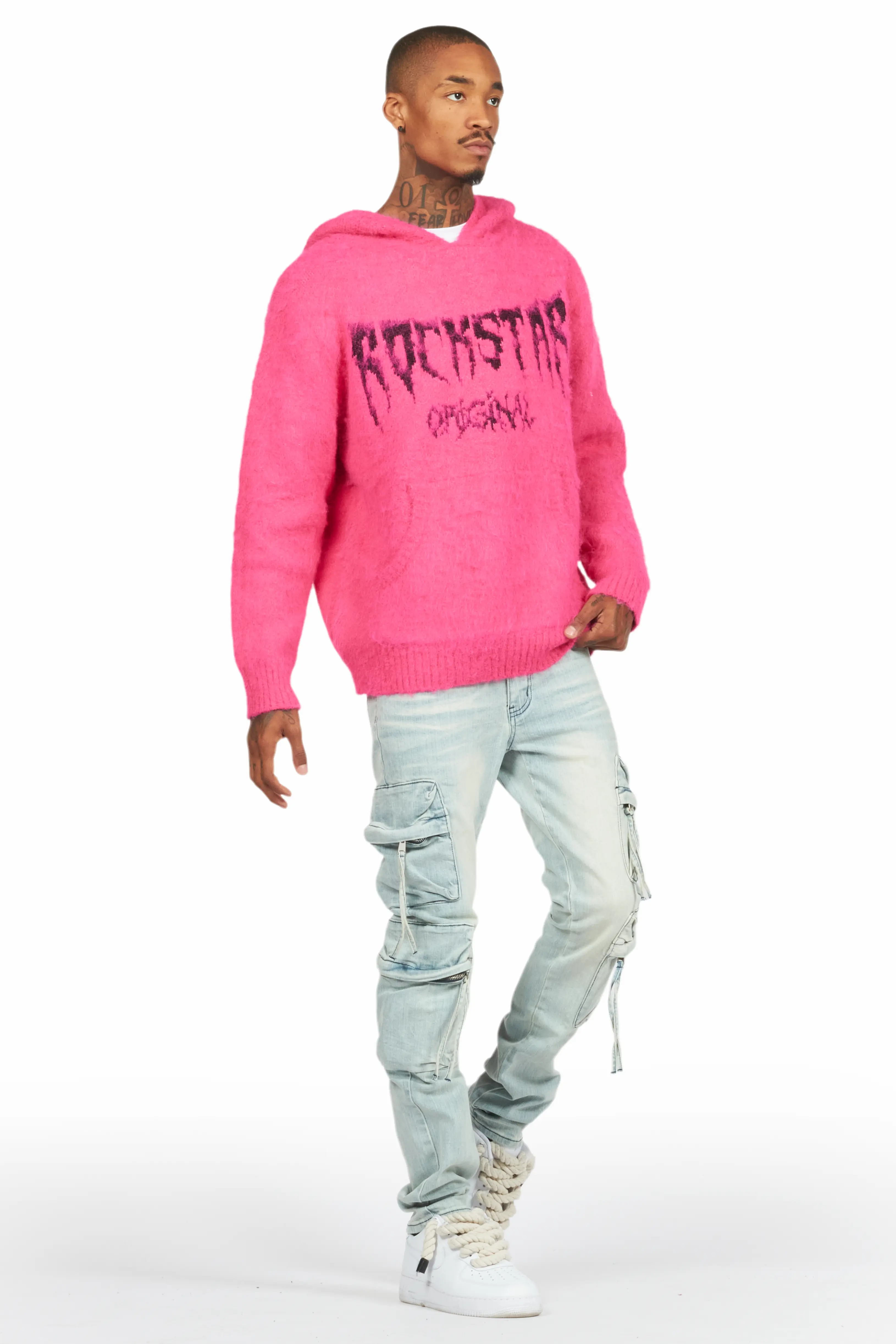 Rodion Blue Slim Fit Cargo Jean - Image 7