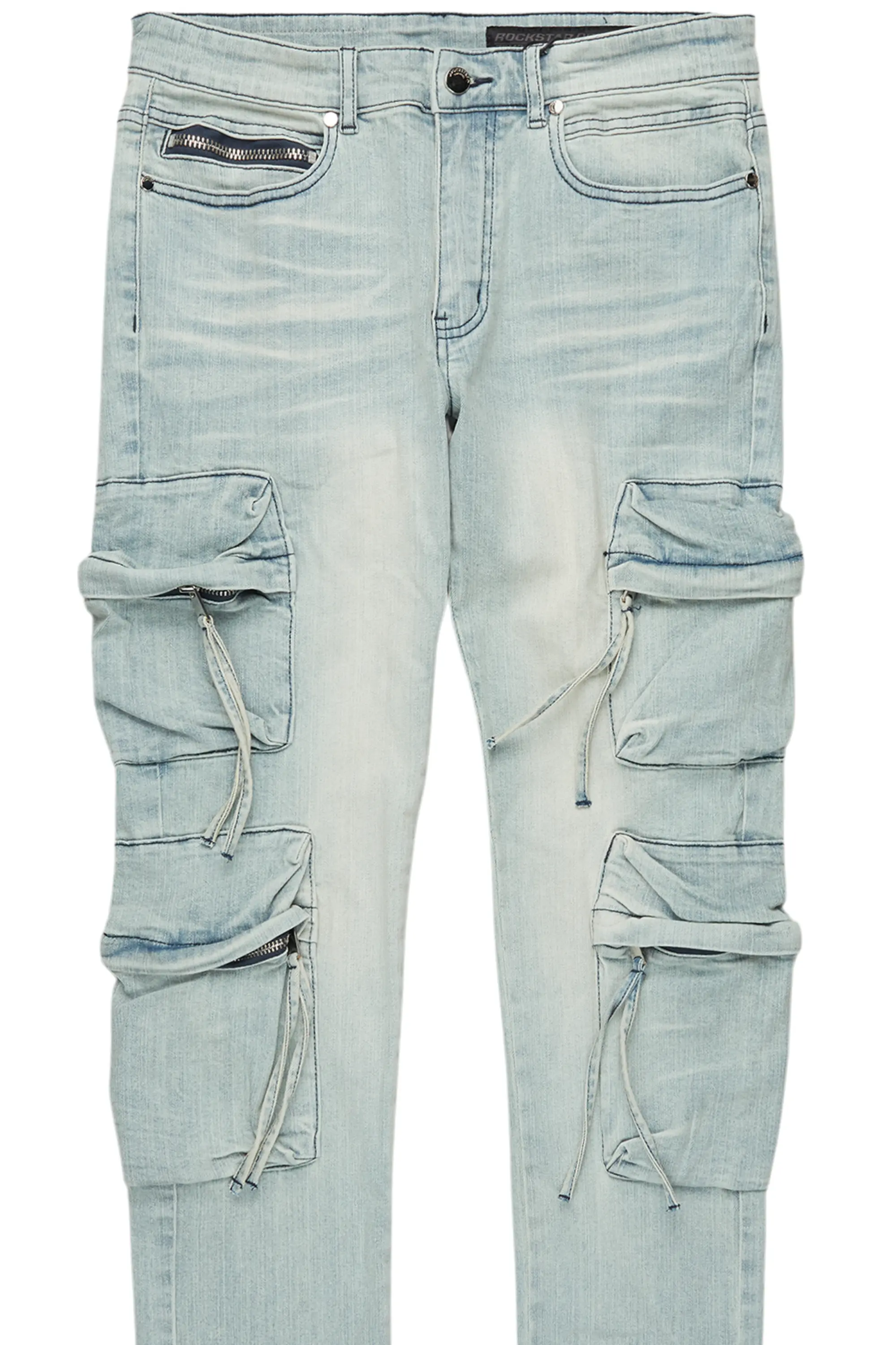 Rodion Blue Slim Fit Cargo Jean - Image 8
