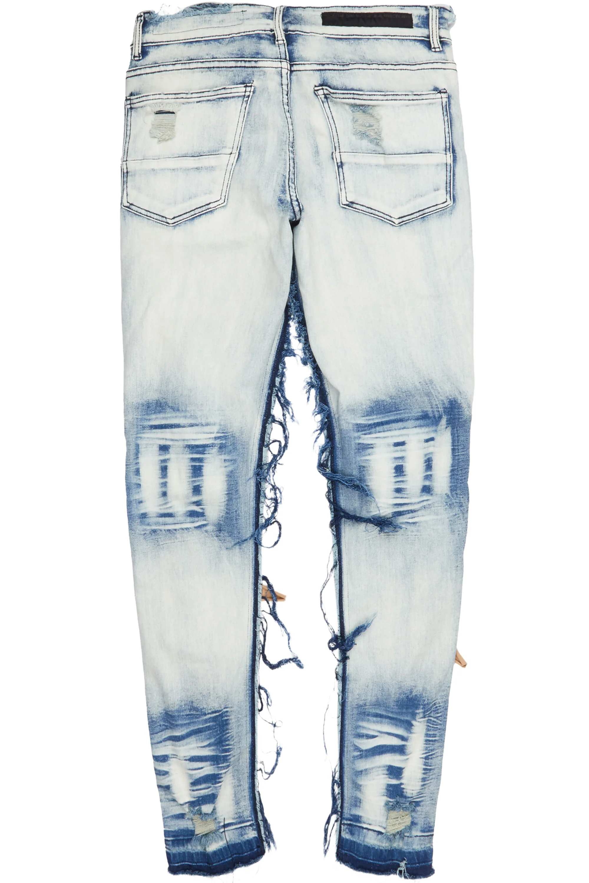 Dontae Blue Patchwork Jean - Image 8