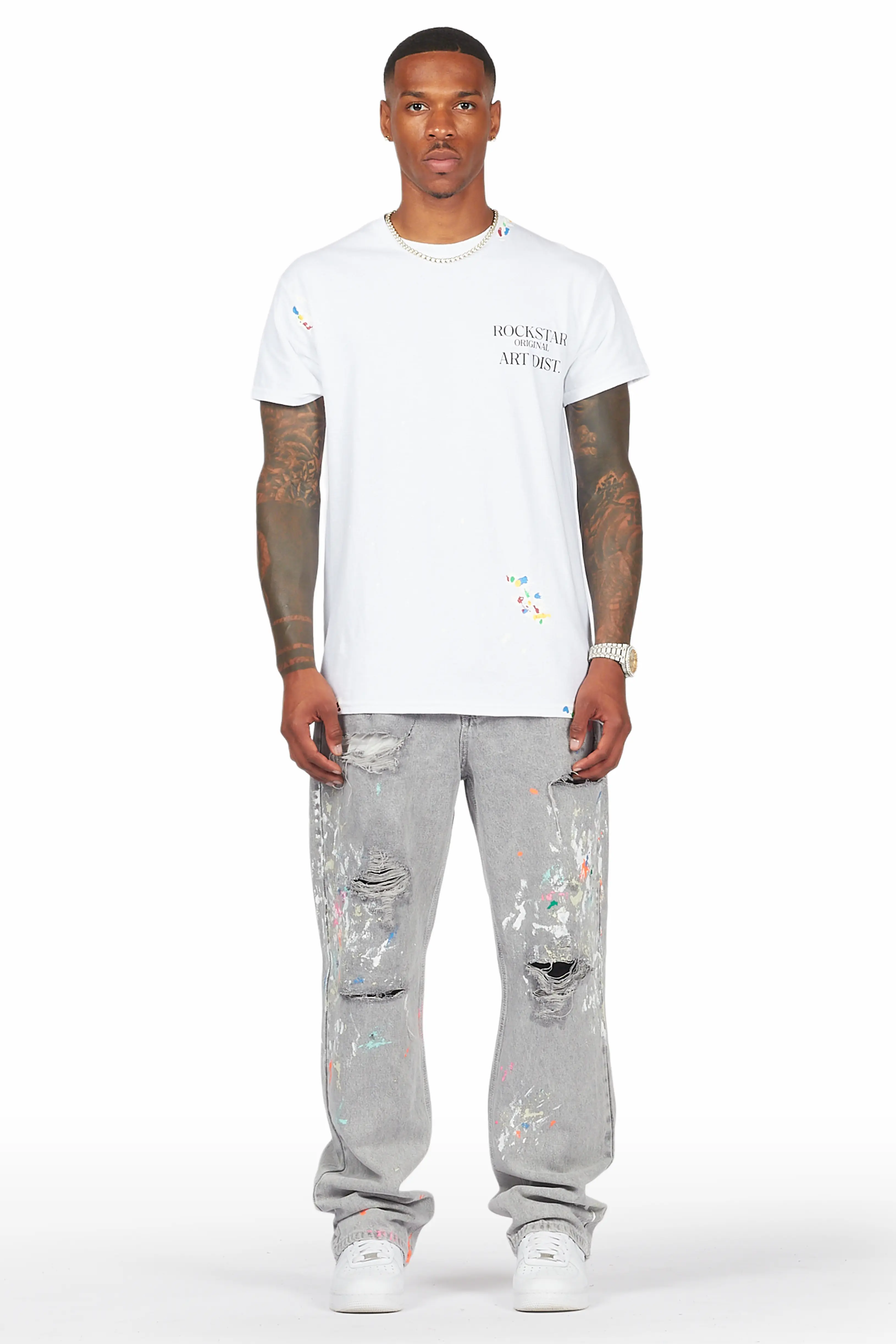 Zasha Grey Painter Baggy Jean - Image 3