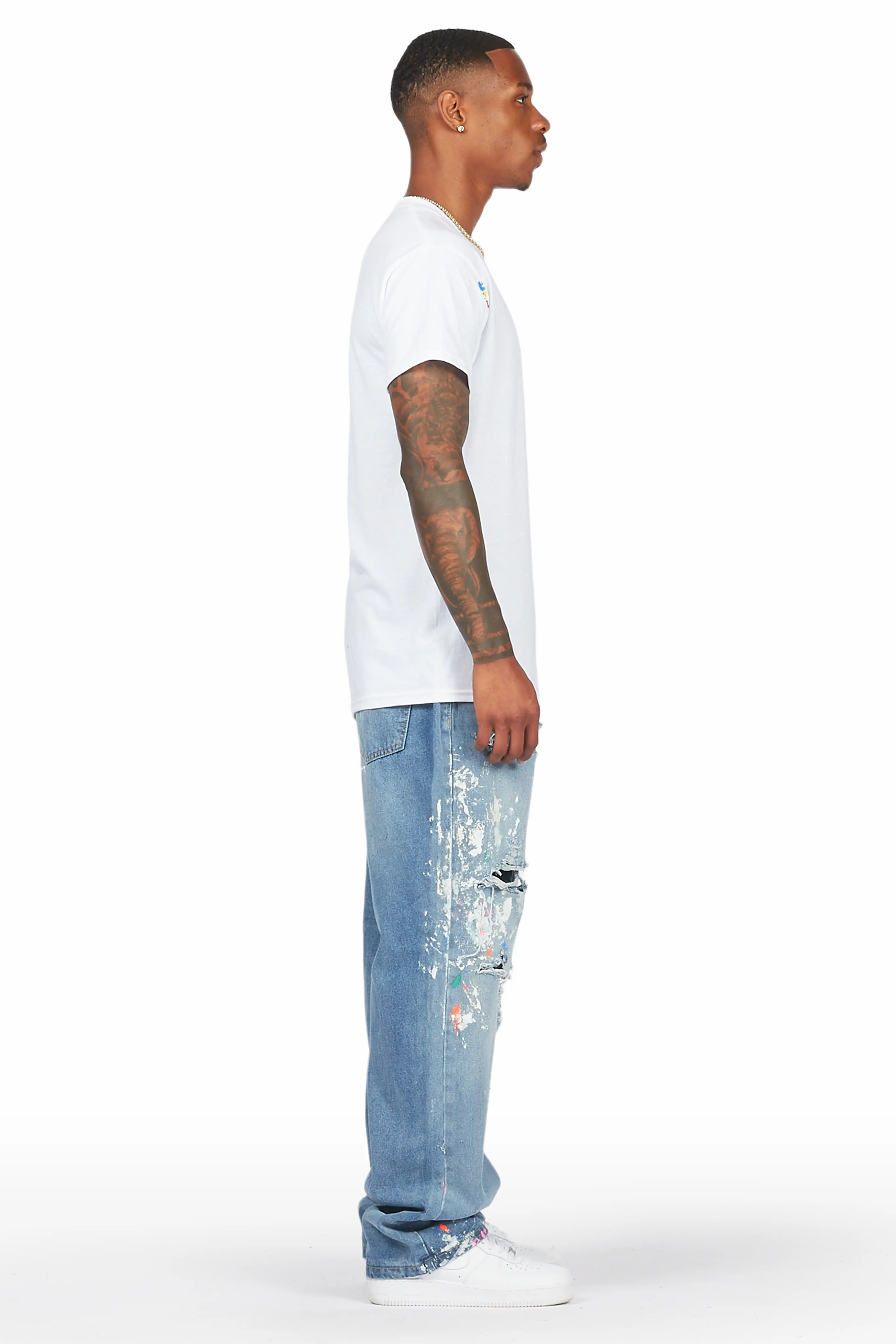 Zasha Indigo Painter Baggy Jean - Image 6