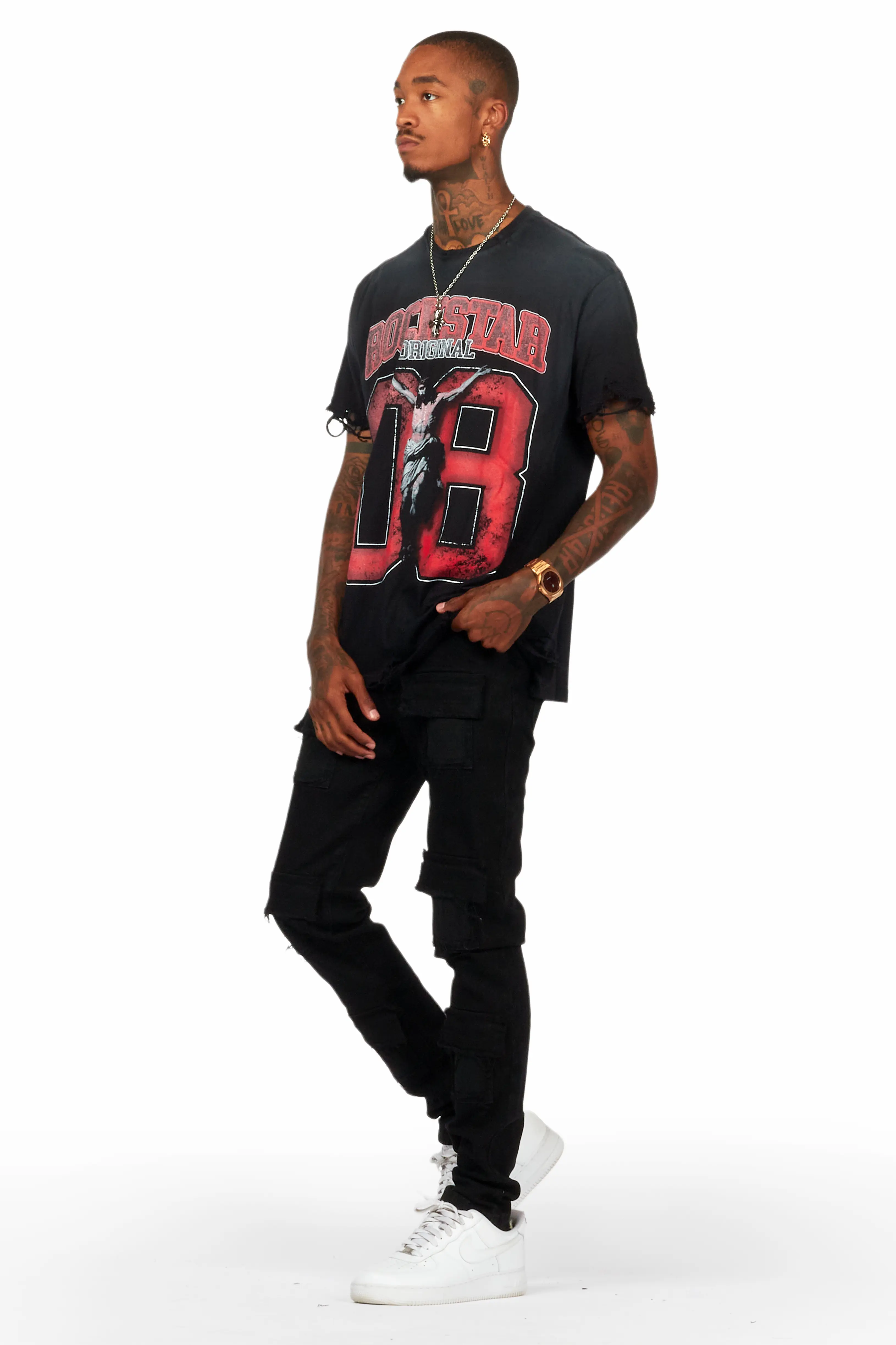 Petrus Black Slim Fit Jean - Image 6