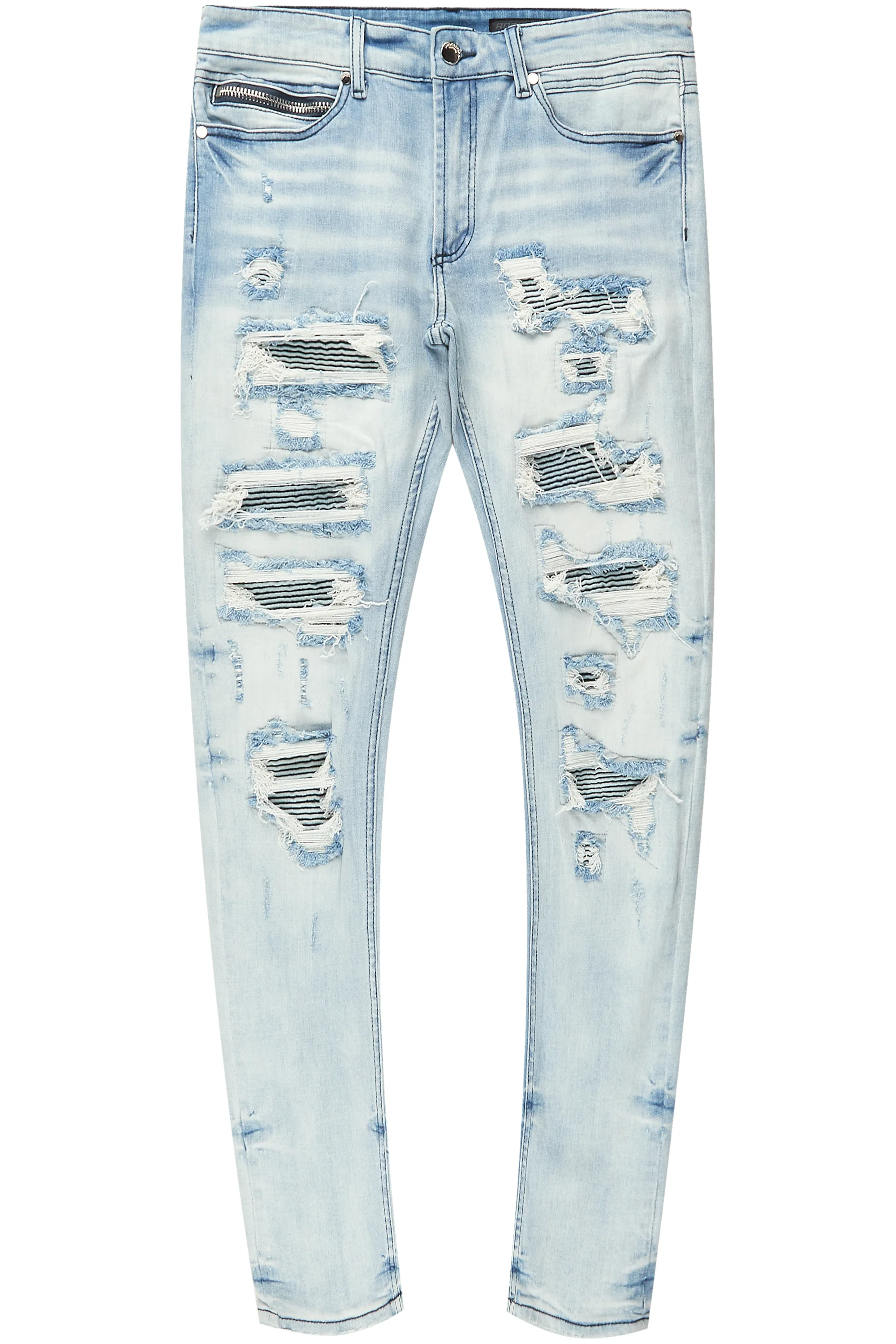 Ardee Blue Distressed Jean - Image 2