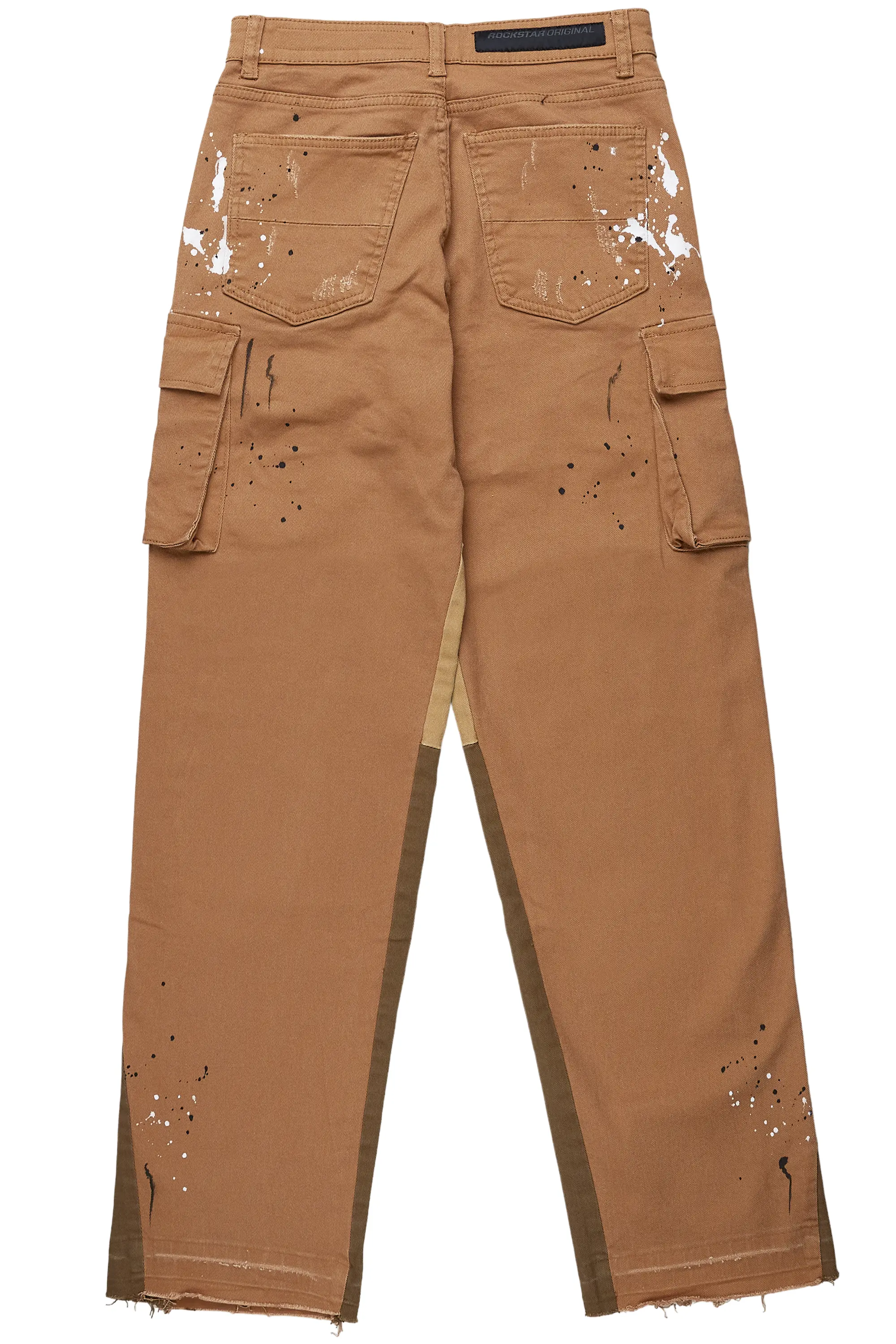Dubaku Beige Baggy Fit Jean - Image 9