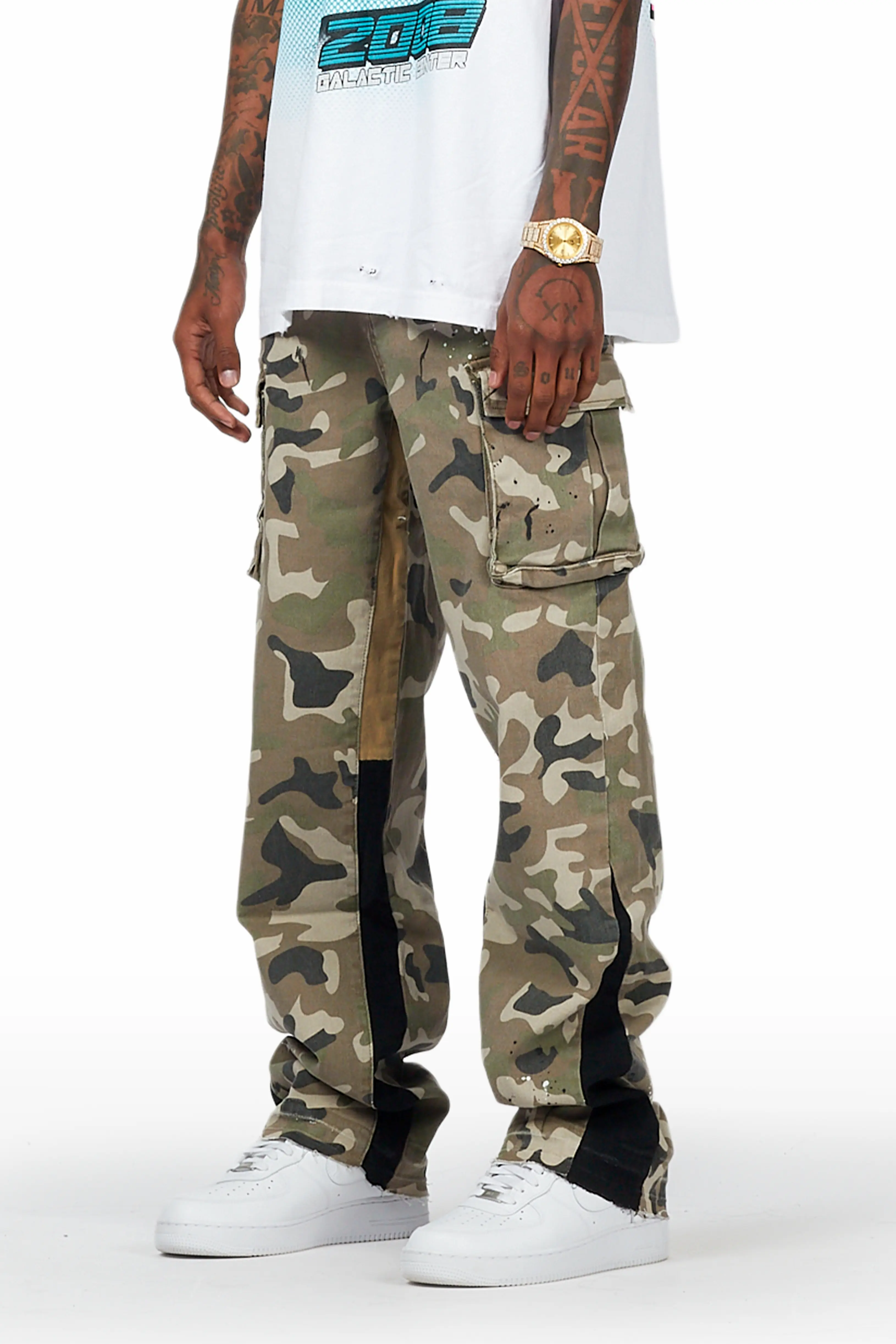 Dubaku Camo Baggy Fit Jean - Image 3