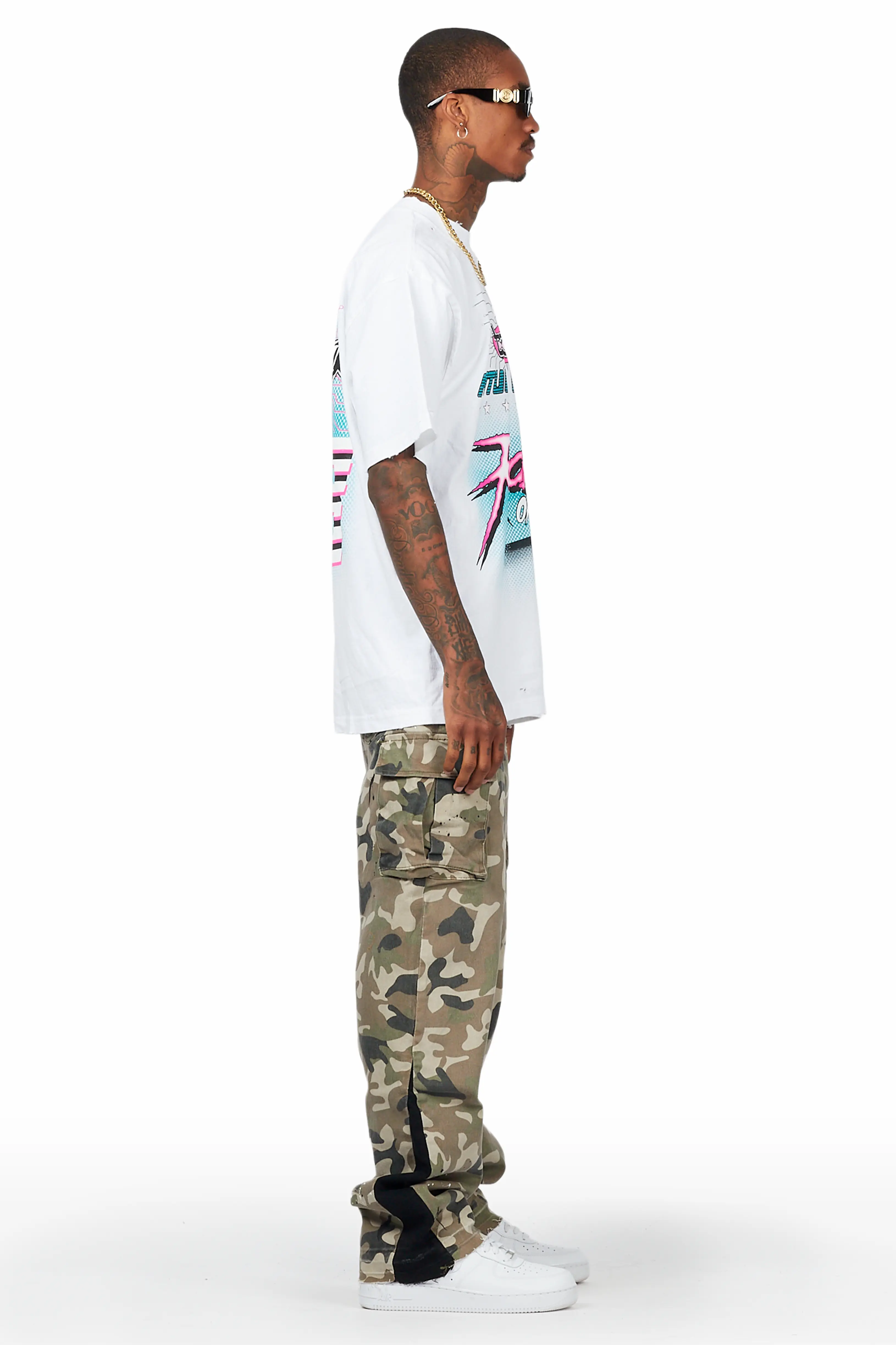 Dubaku Camo Baggy Fit Jean - Image 6