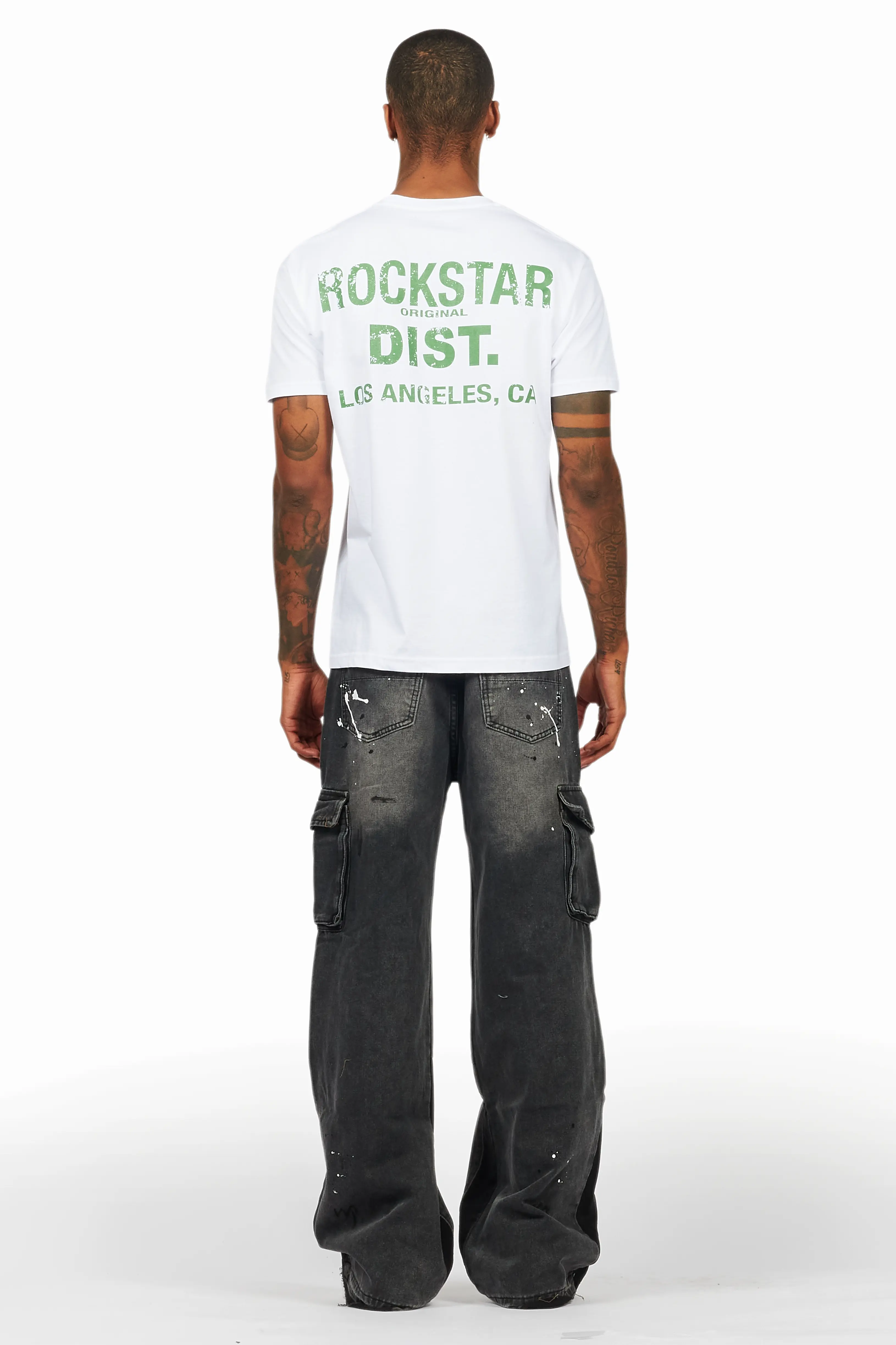 Dubaku Dark Grey Baggy Fit Jean - Image 5