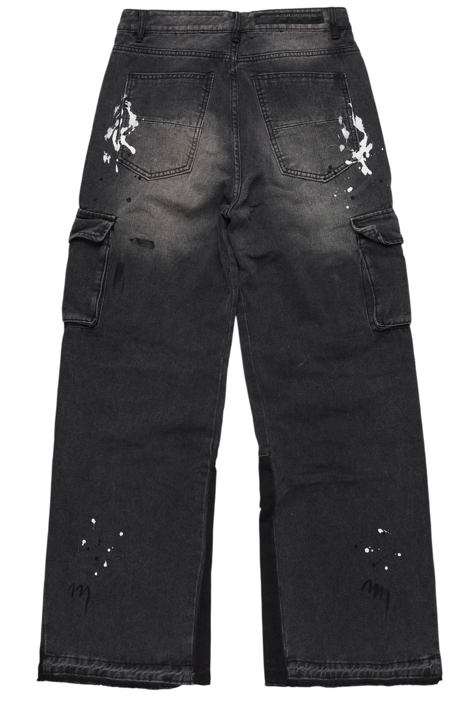 Dubaku Dark Grey Baggy Fit Jean - Image 9