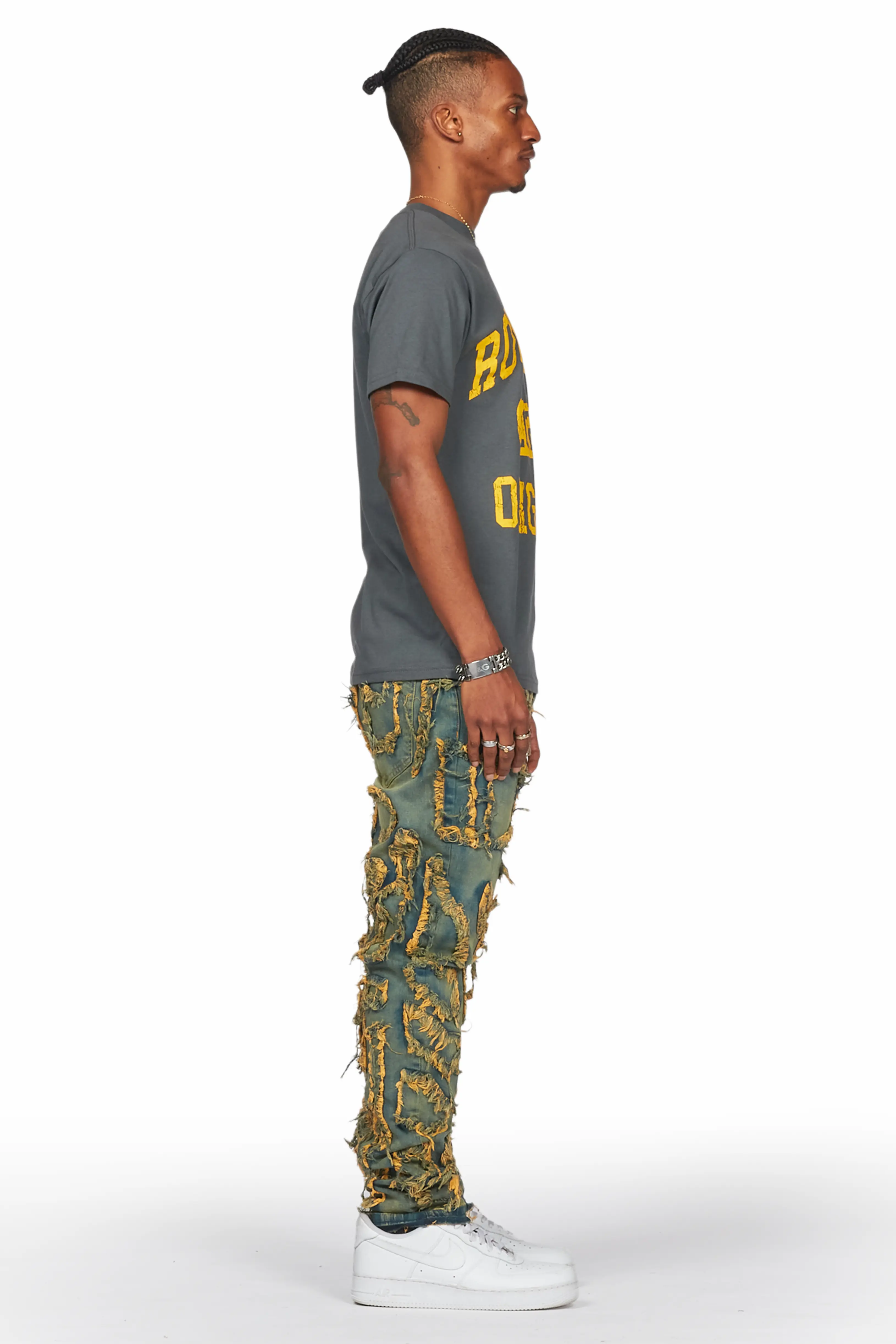 Hakim Tint Patchwork Skinny Fit Jean - Image 5