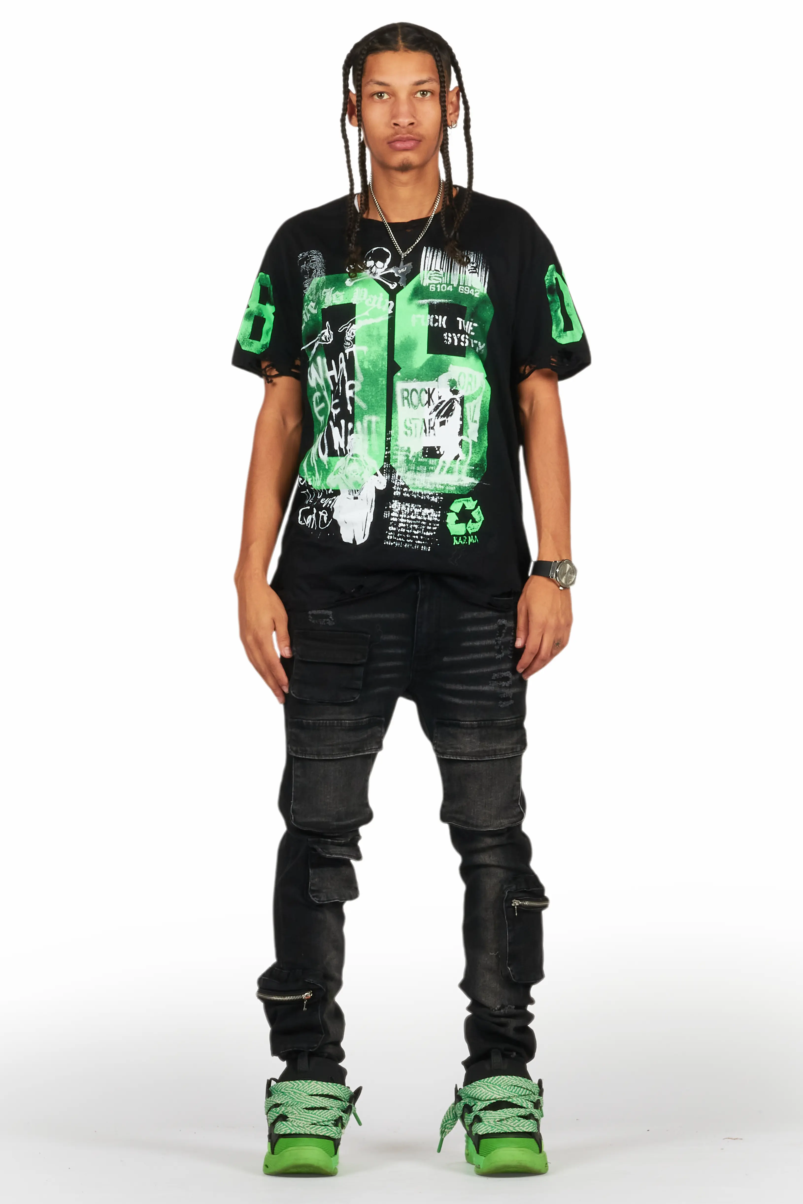 Korol Black Skinny Fit Jean - Image 3