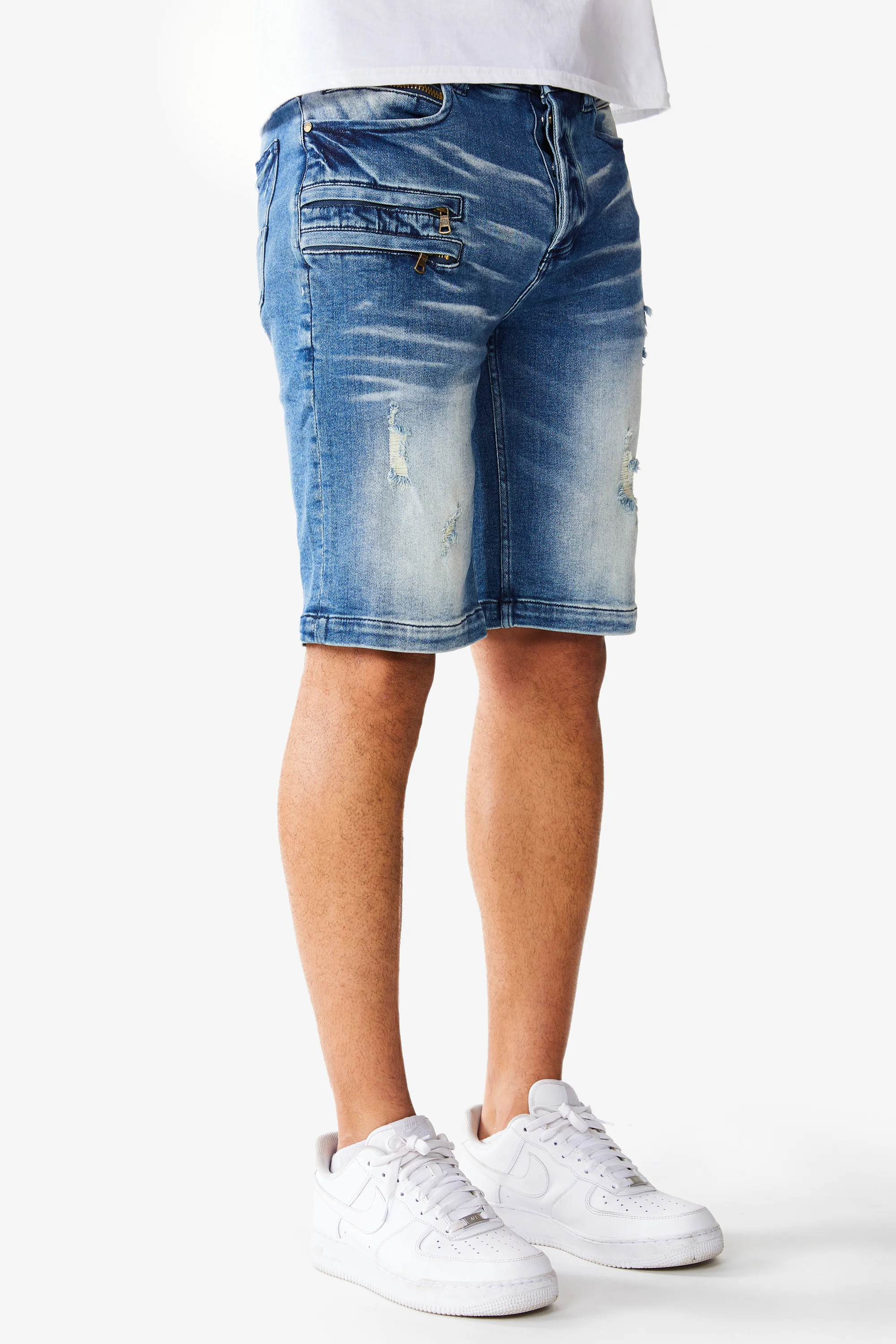 Kenny Denim Short- Blue - Image 3