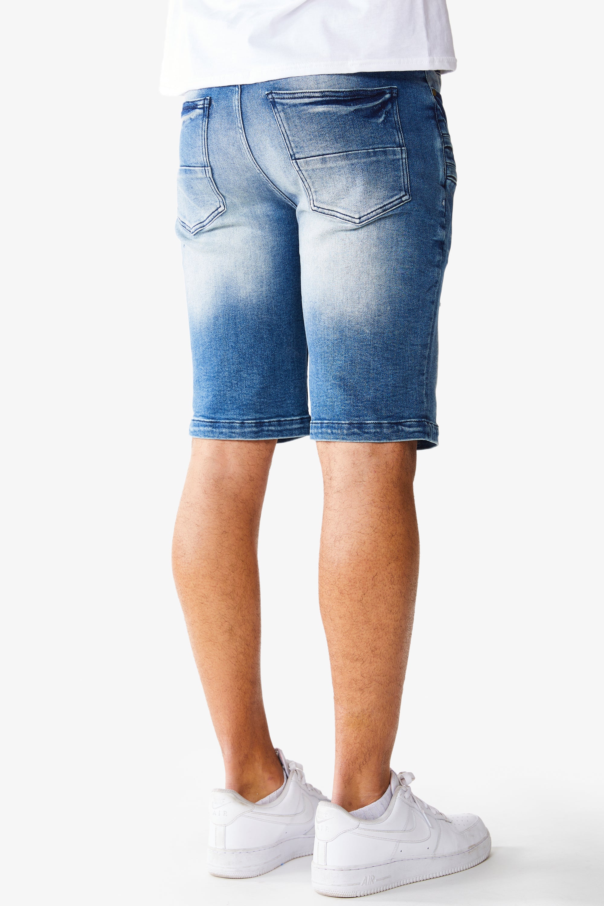 Kenny Denim Short- Blue - Image 4
