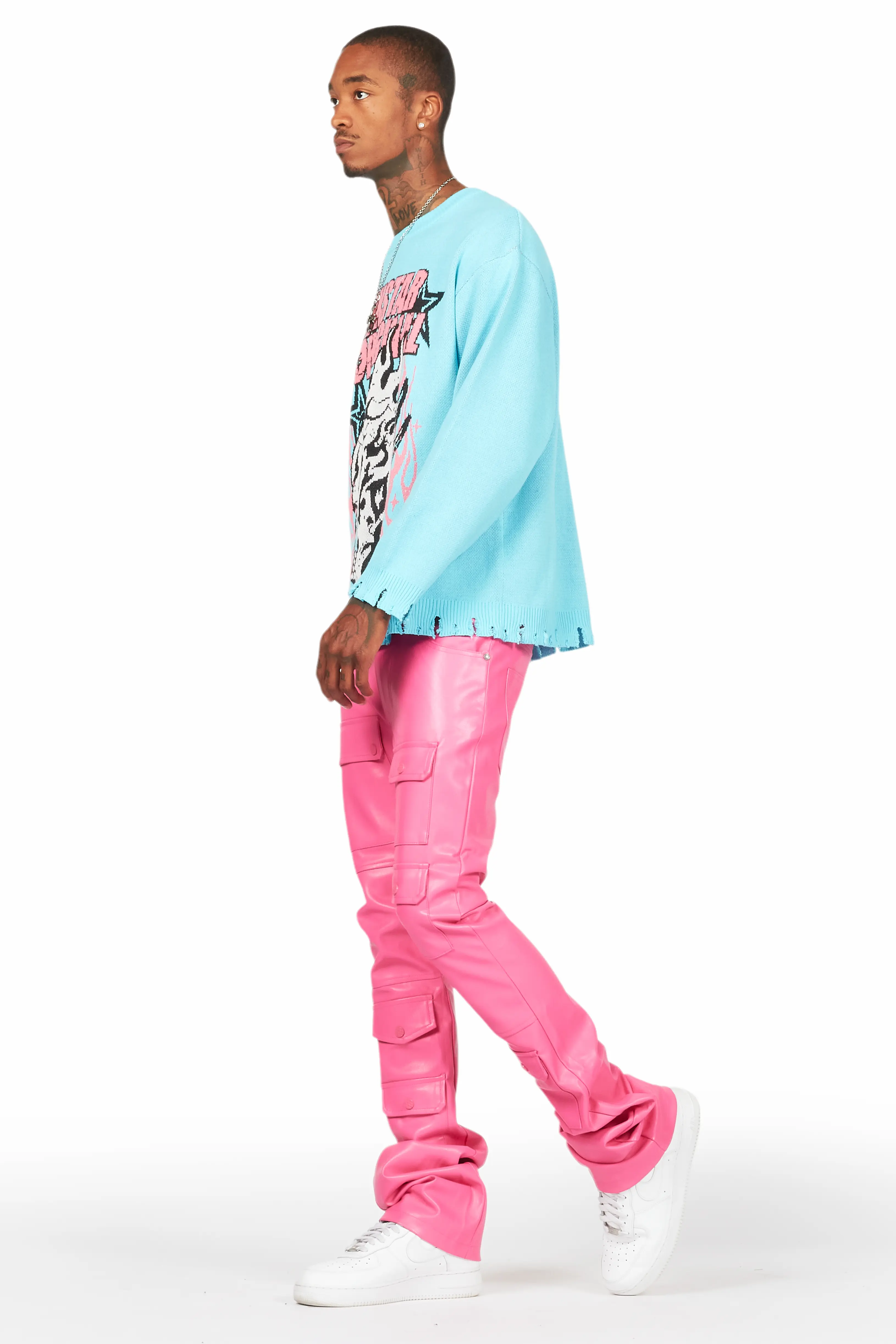 Smitty Blue Knit Sweater - Image 5
