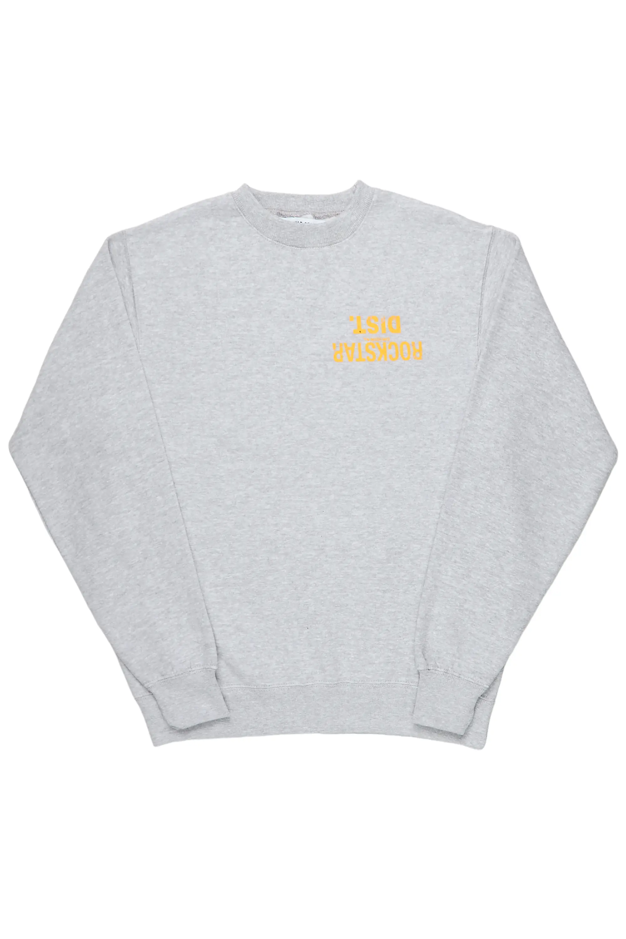 Dist. Town Heather Grey/Yellow Graphic Crewneck - Image 5