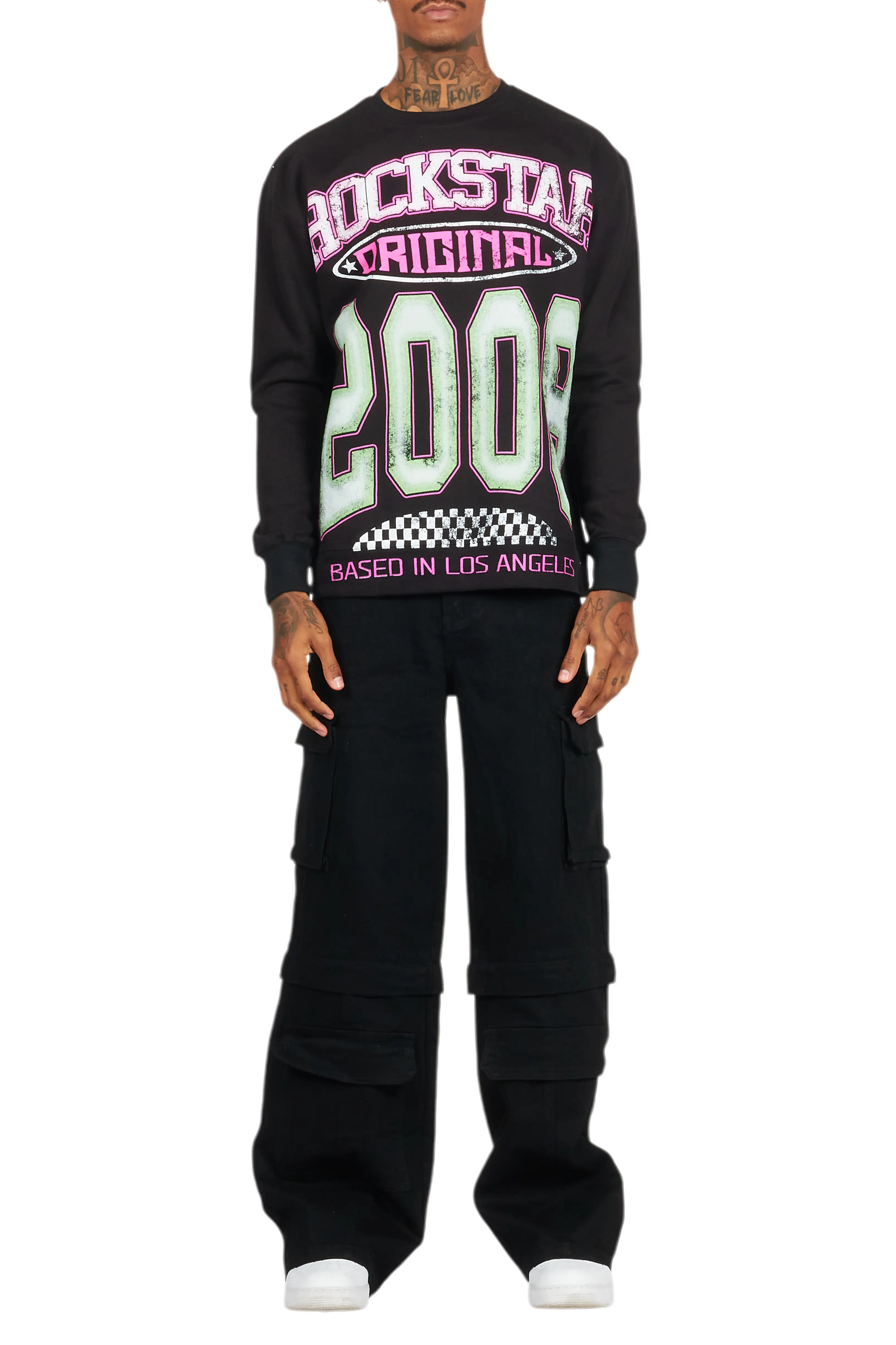 Jaren Black Graphic Crewneck - Image 7