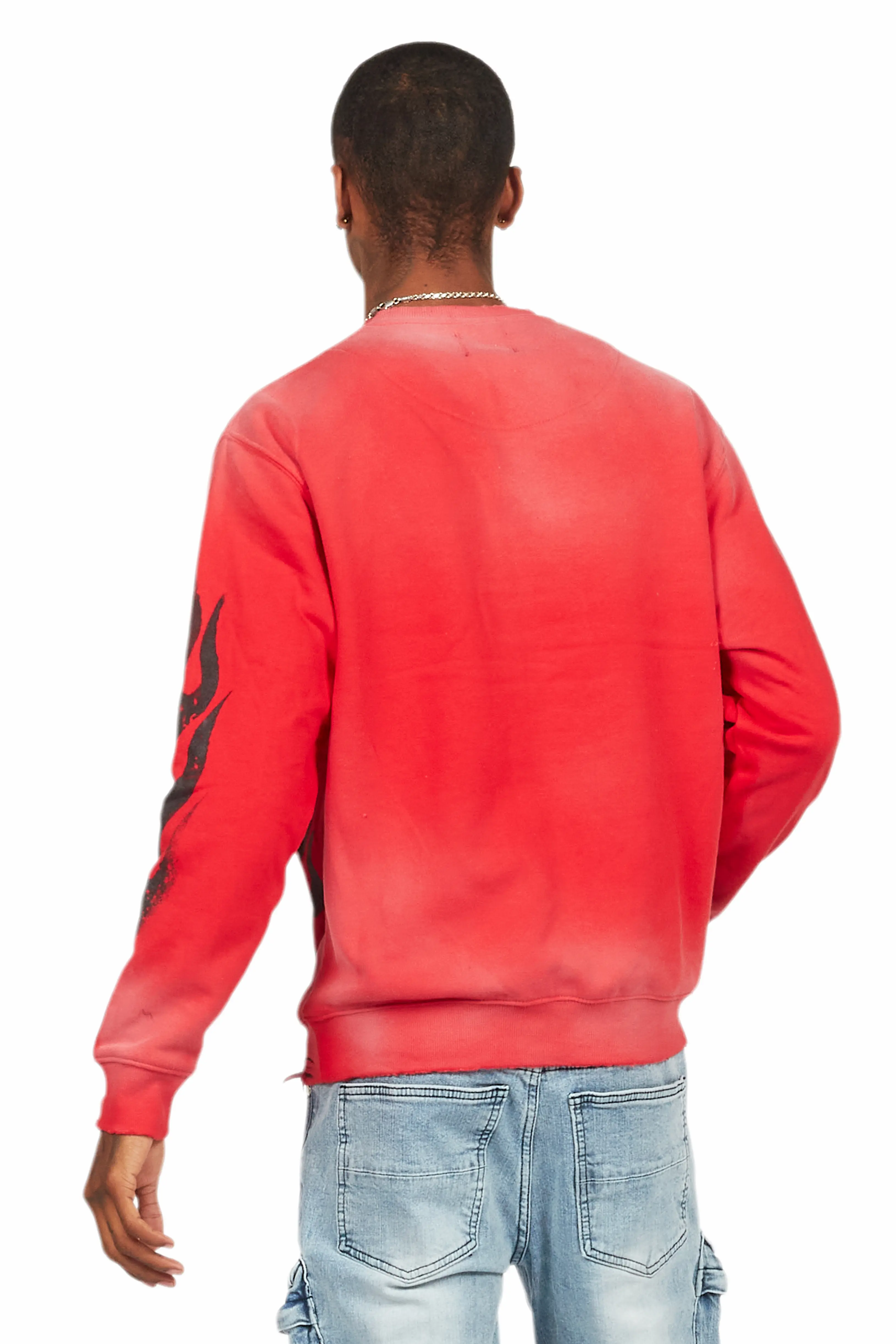 Boaz Red Graphic Crewneck - Image 8