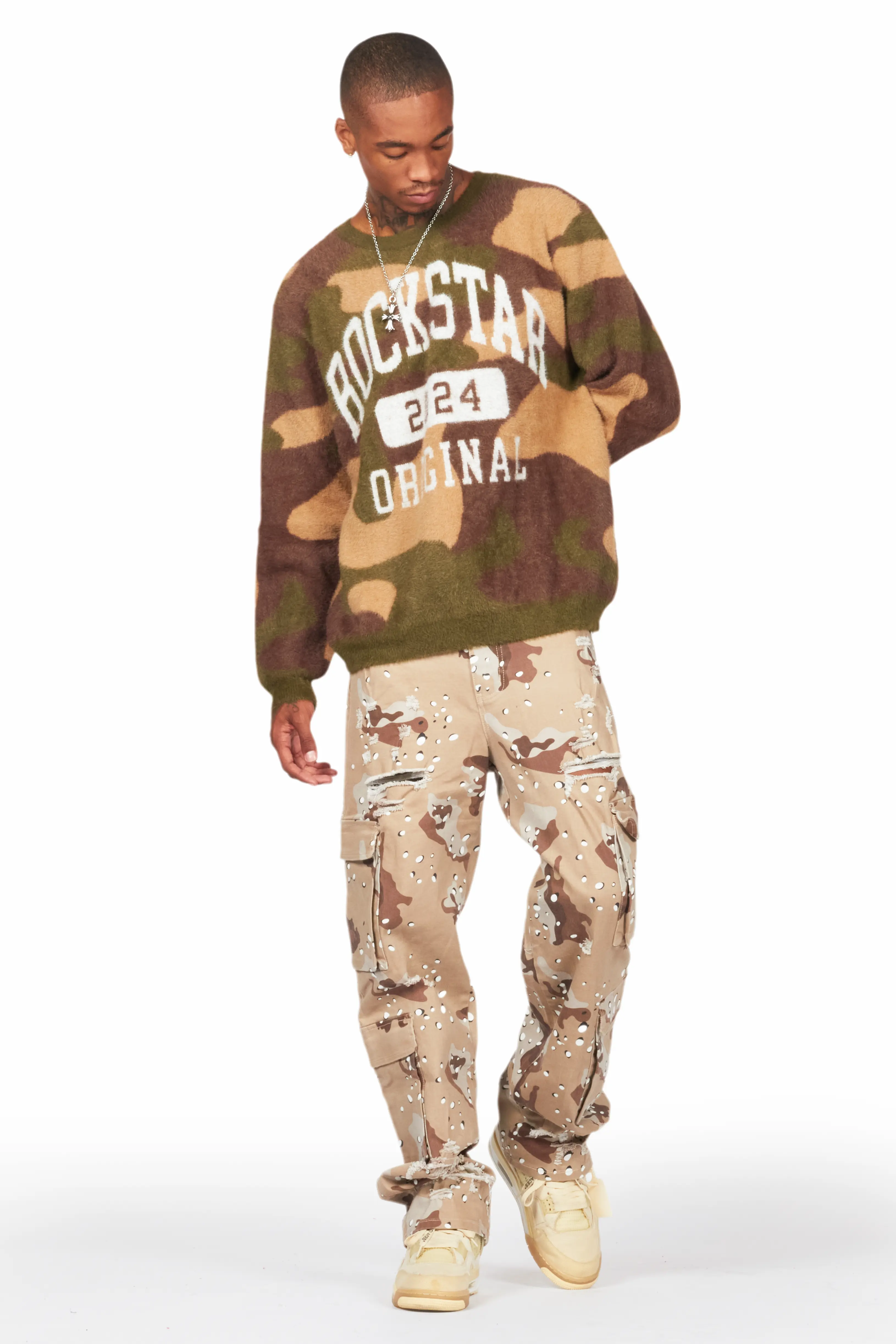 Cavell Camo Knit Sweater - Image 5