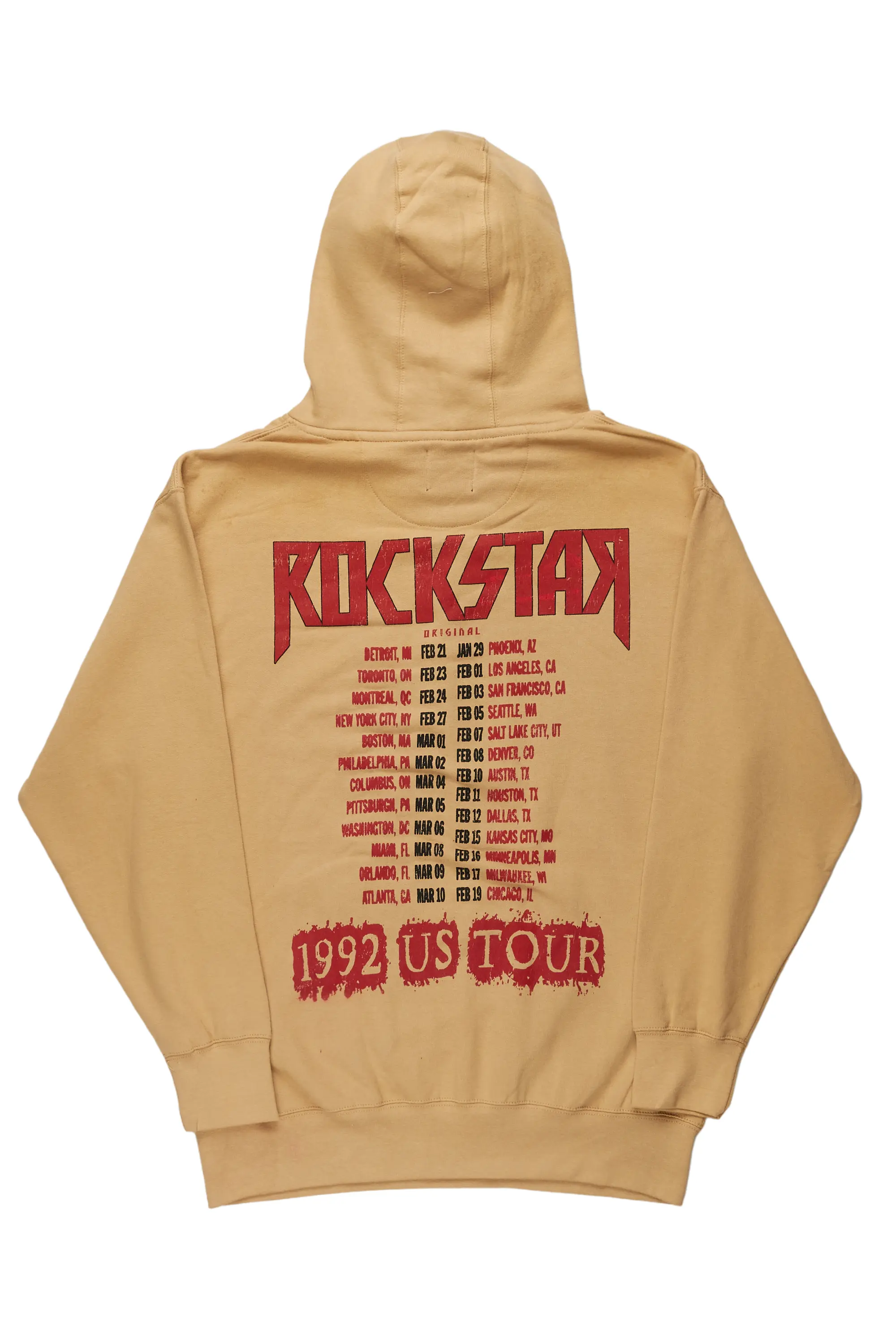 Sabbath Beige Graphic Printed Hoodie - Image 5