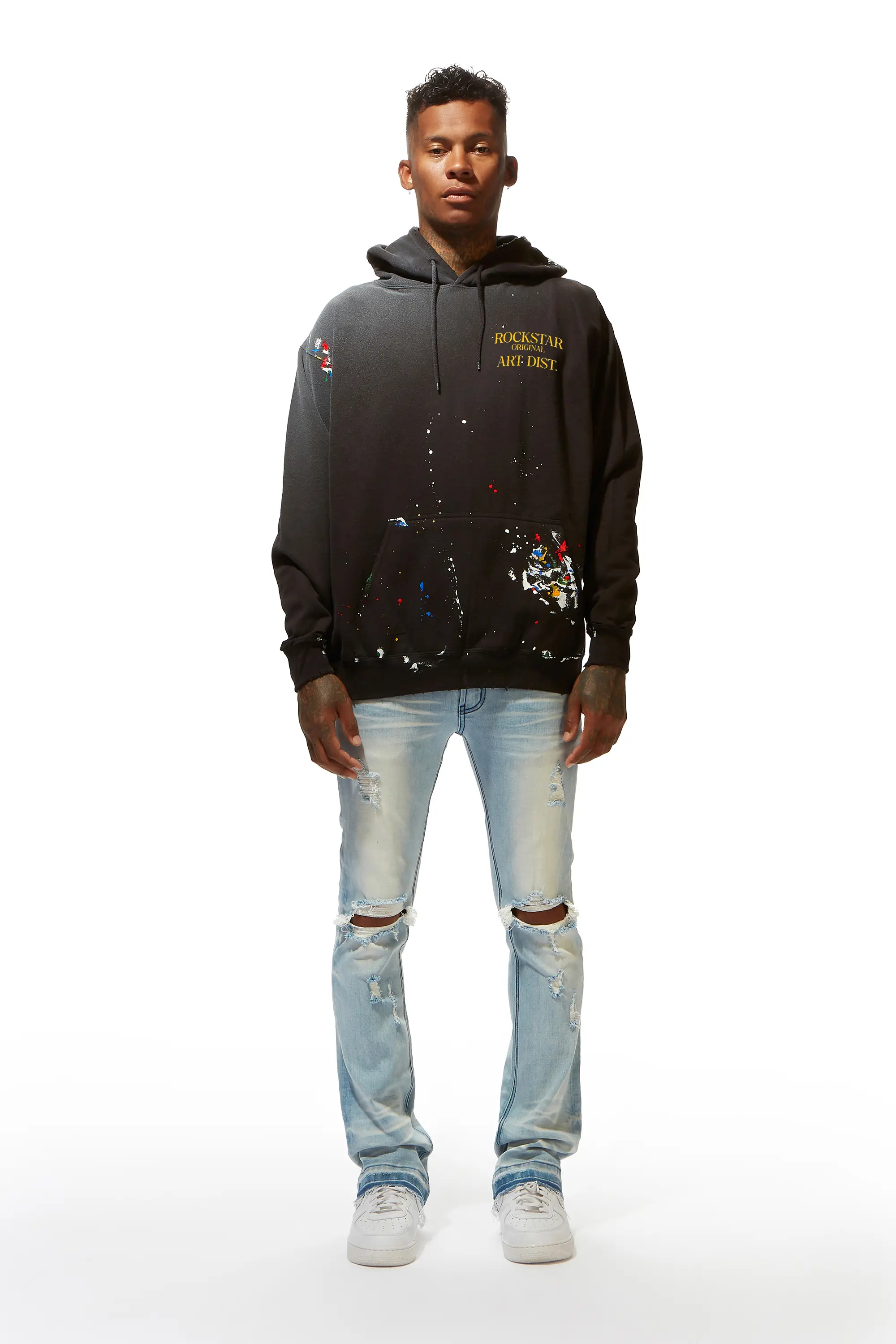 Rockstar Art Dist. Black Graphic Hoodie - Image 3