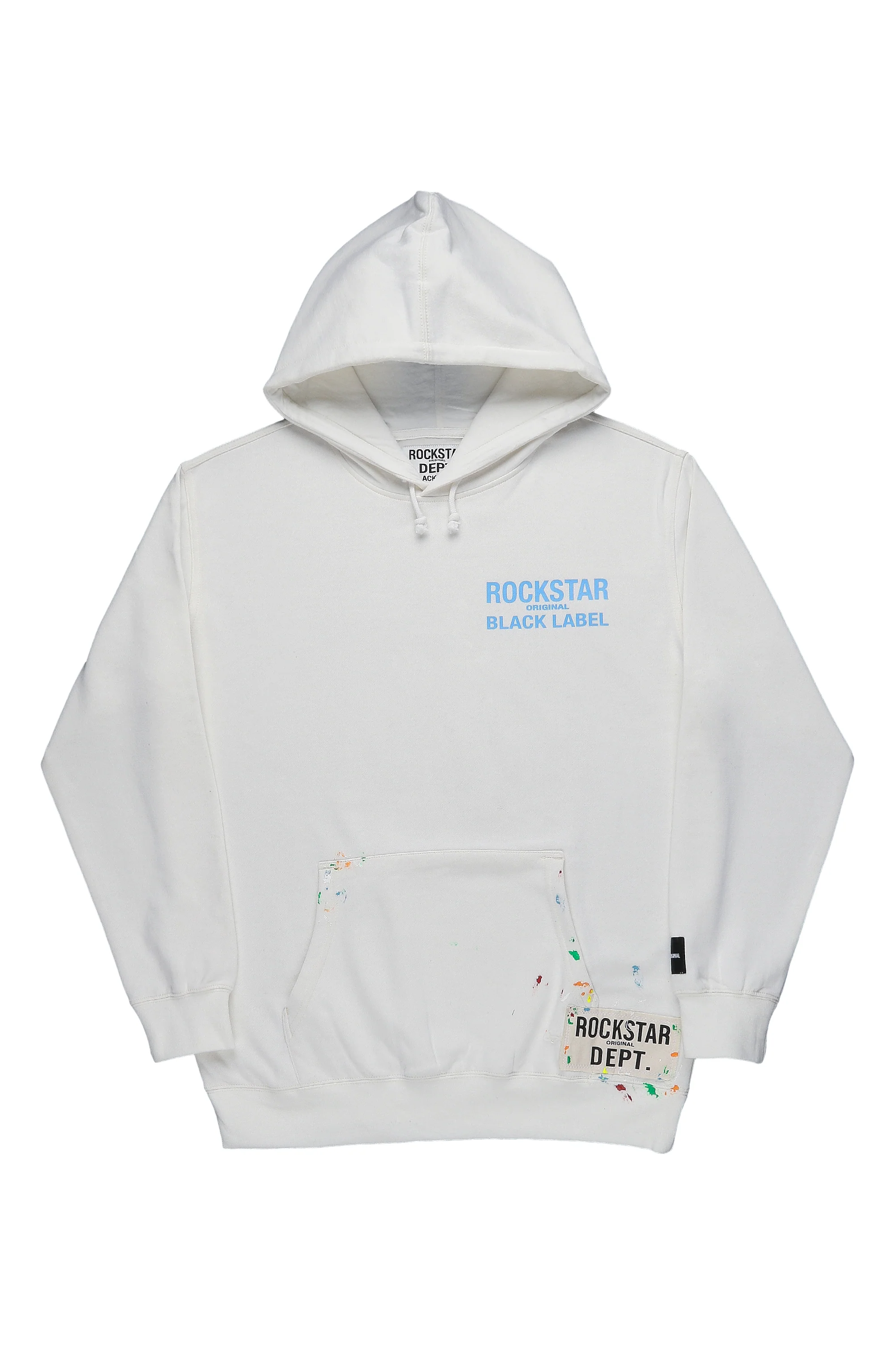 Cassian White Graphic Hoodie