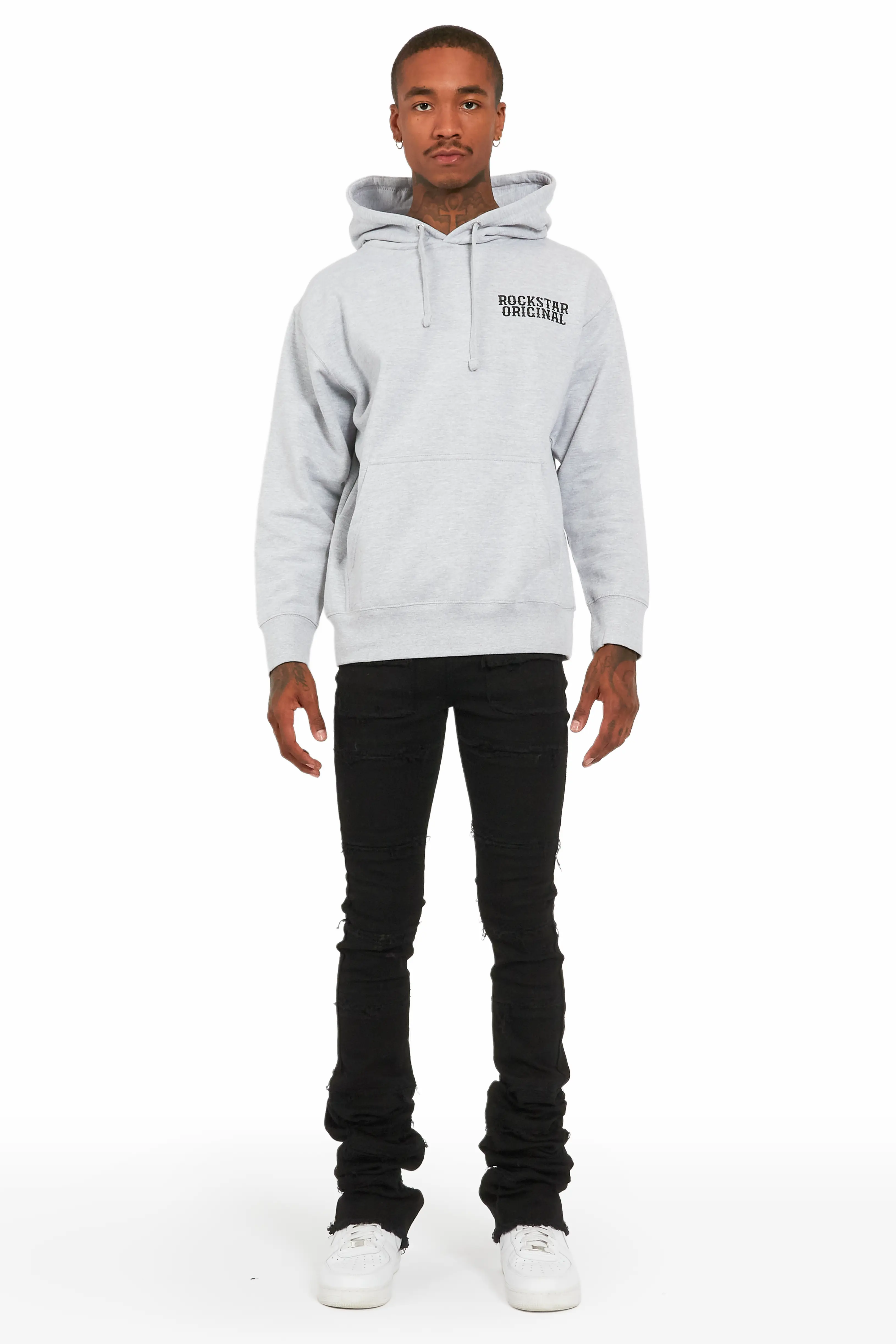 Posse Grey Graphic Hoodie - Image 2