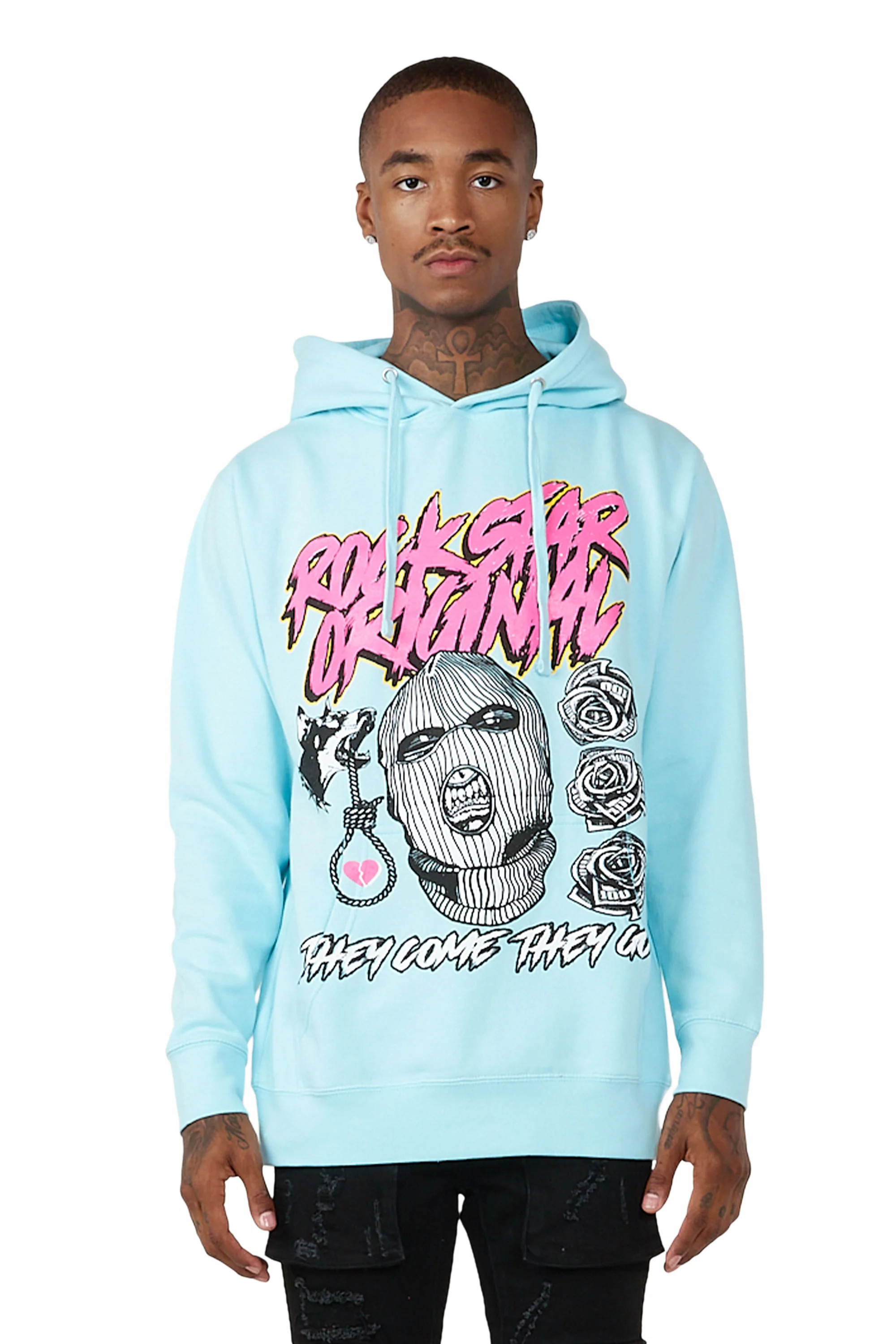 Clava Baby Blue Graphic Hoodie - Image 2
