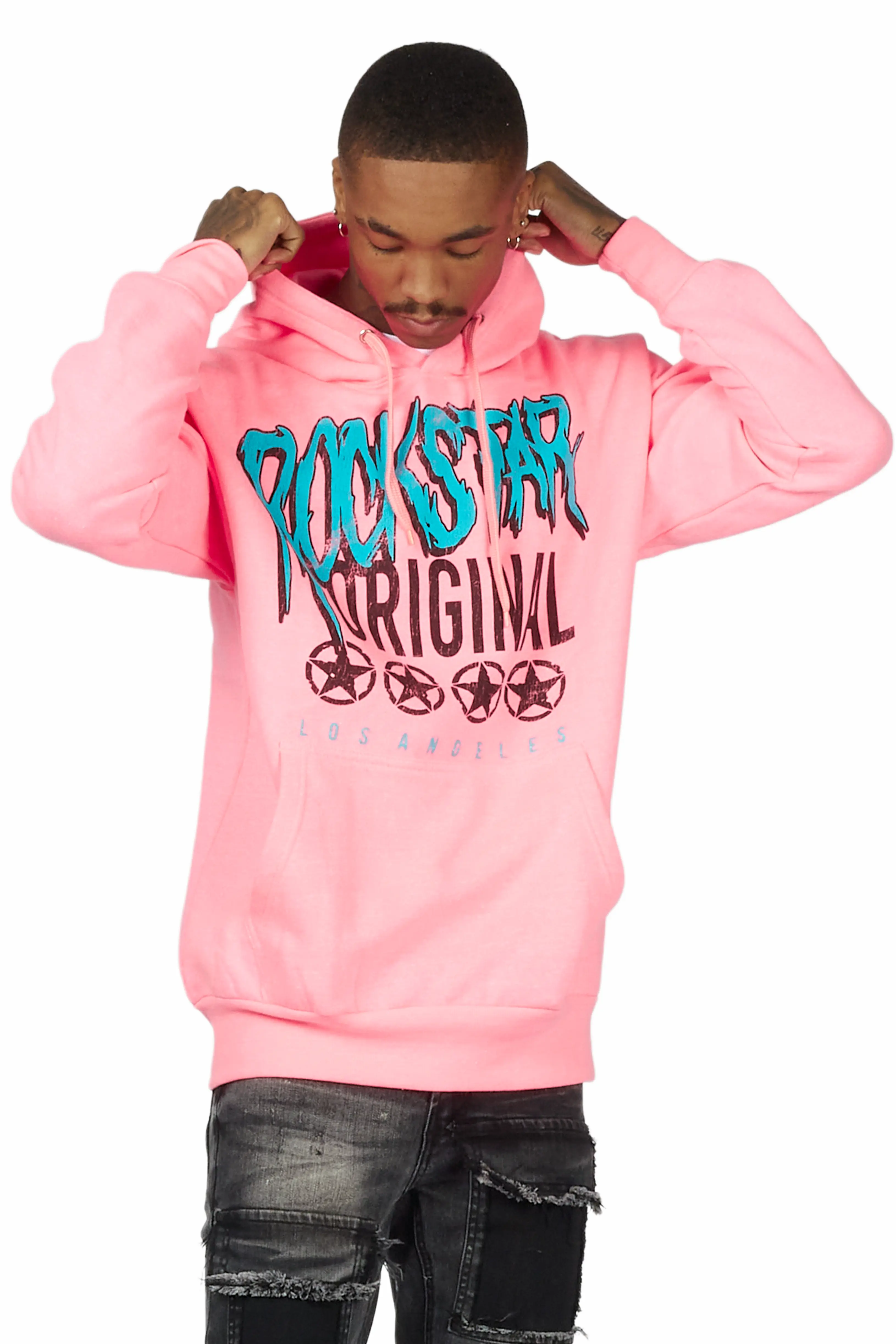 Wizzurd Pink Graphic Hoodie - Image 2