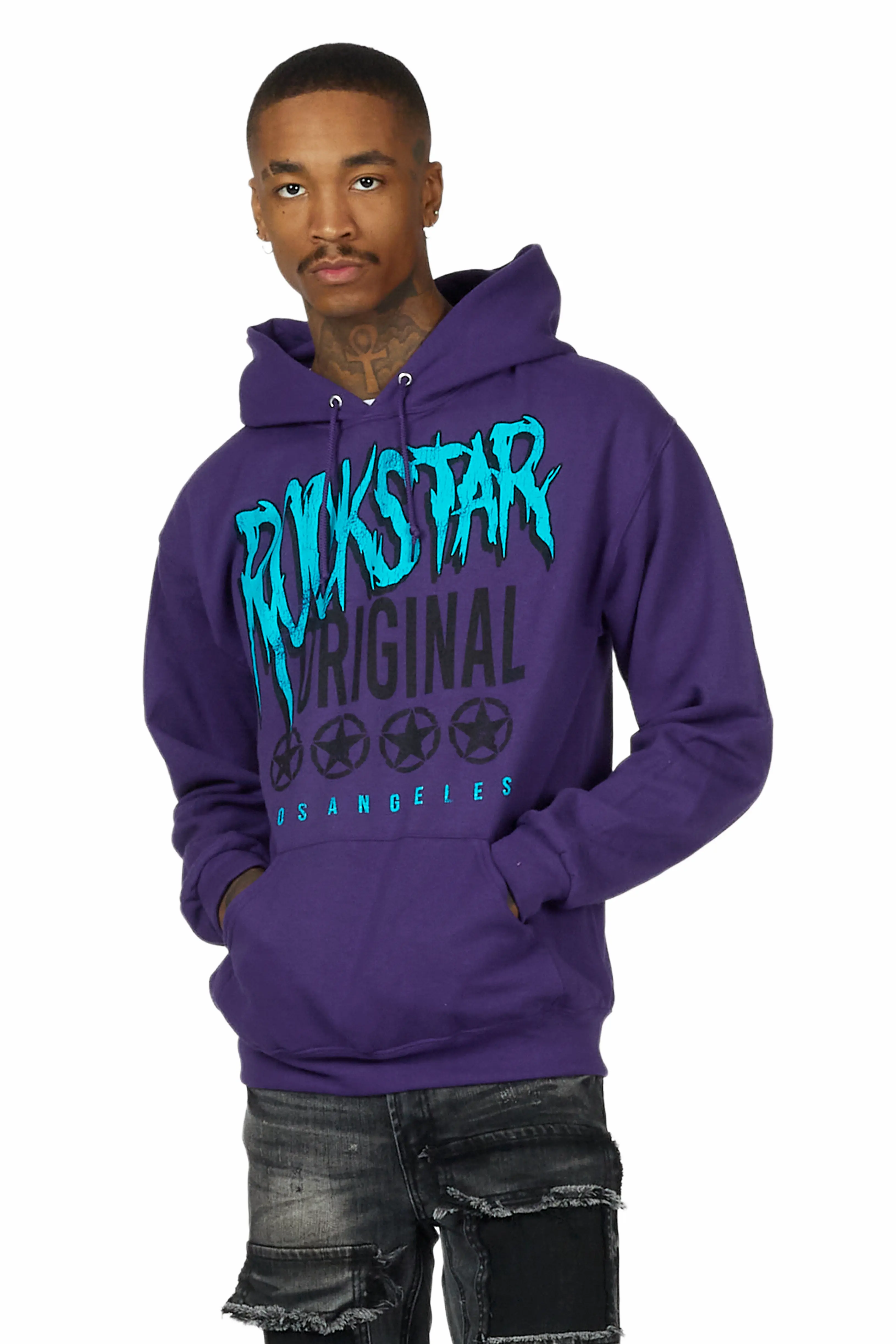 Wizzurd Purple Graphic Hoodie - Image 4