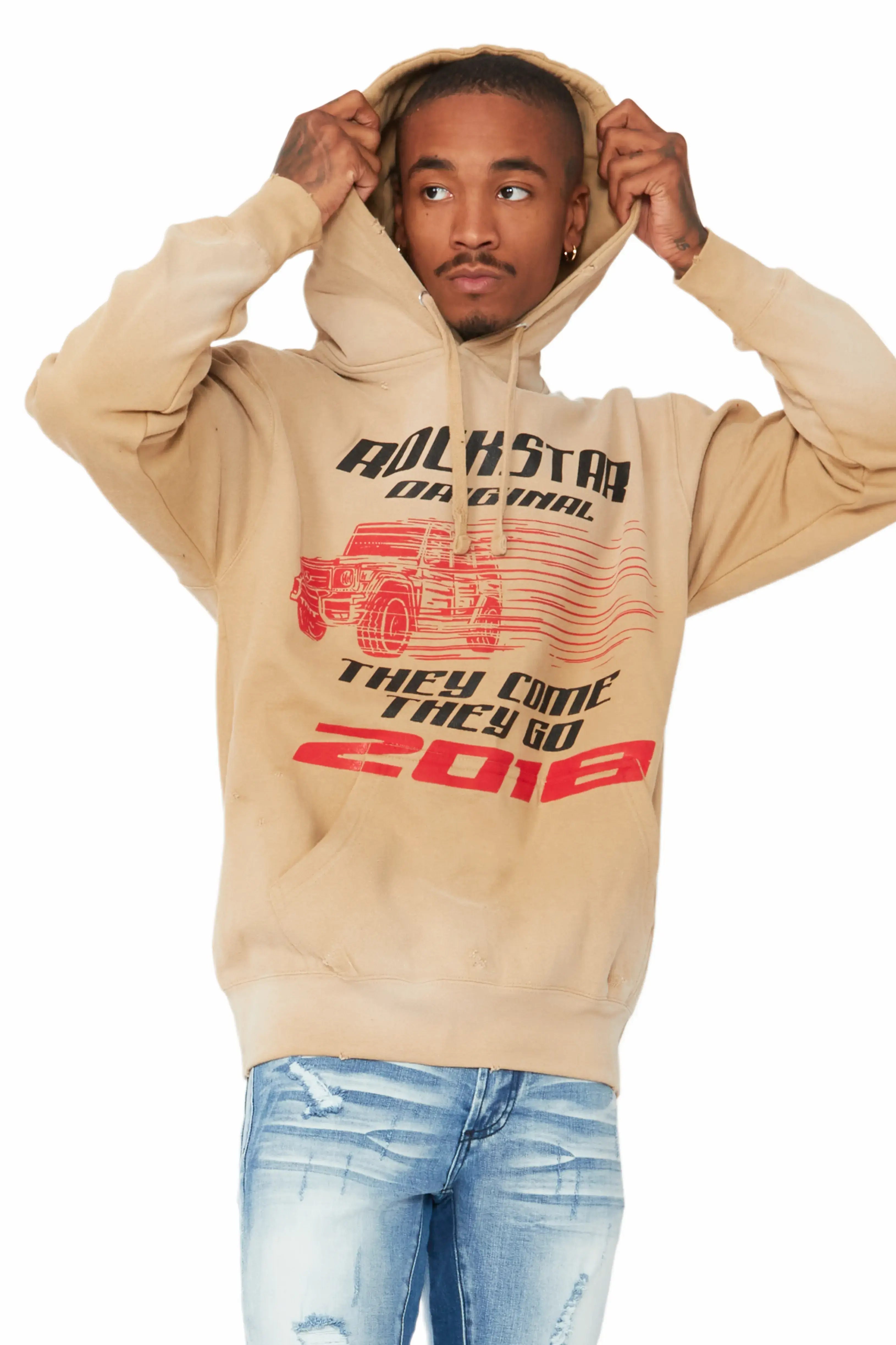 Jago Sand Graphic Hoodie - Image 5