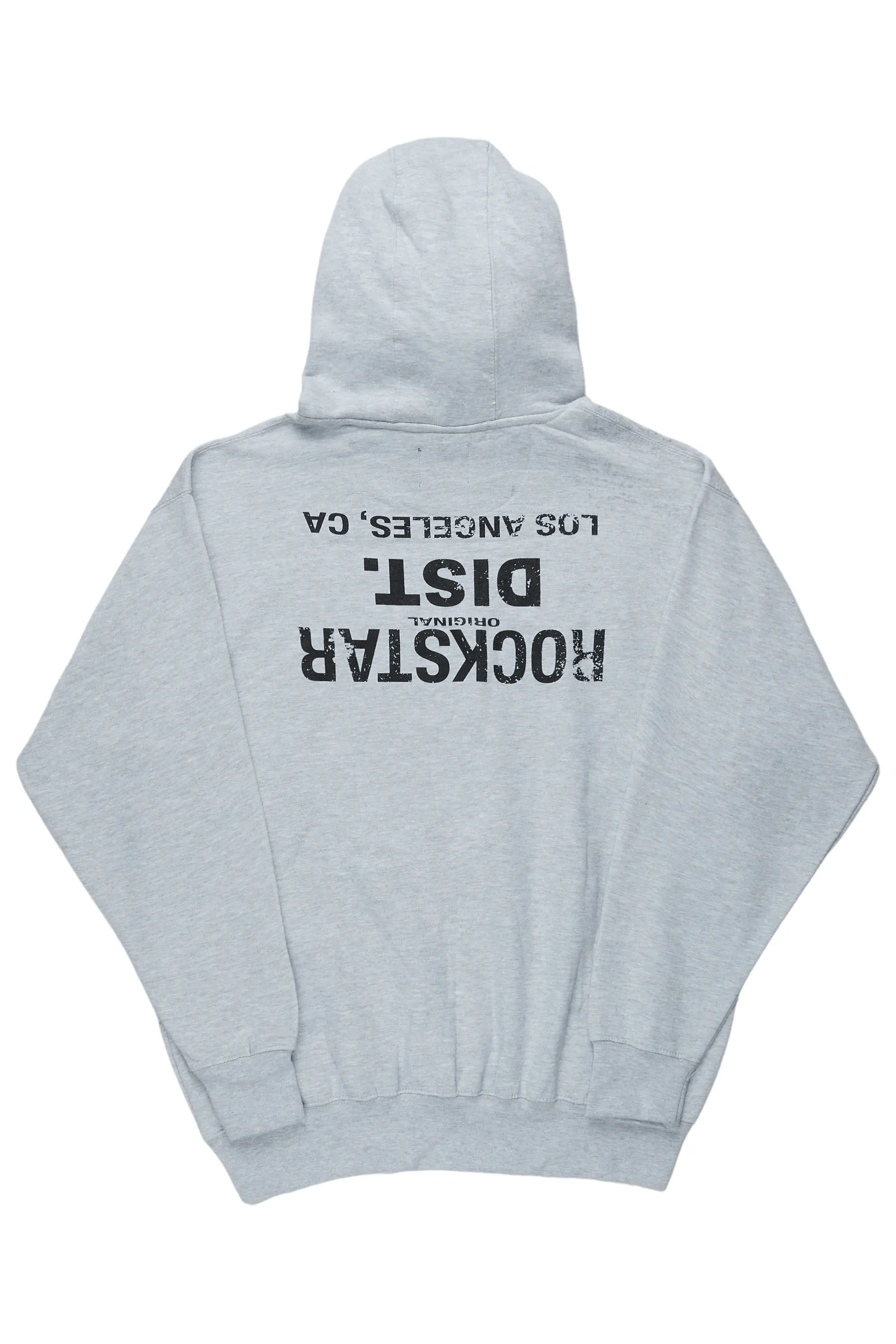 Martson Heather Grey Graphic Hoodie - Image 2