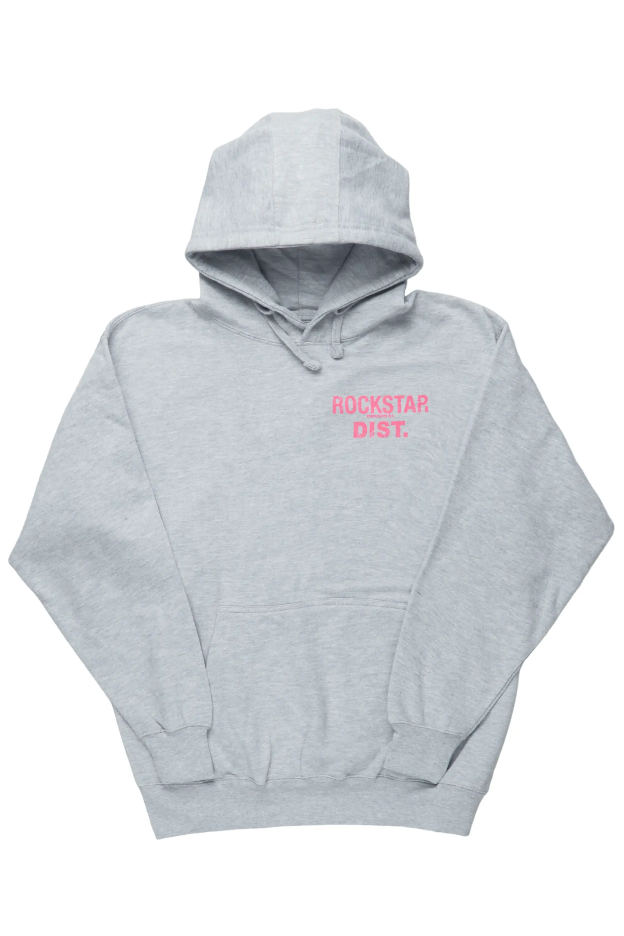 Lake Grey/Pink Graphic Hoodie - Image 5