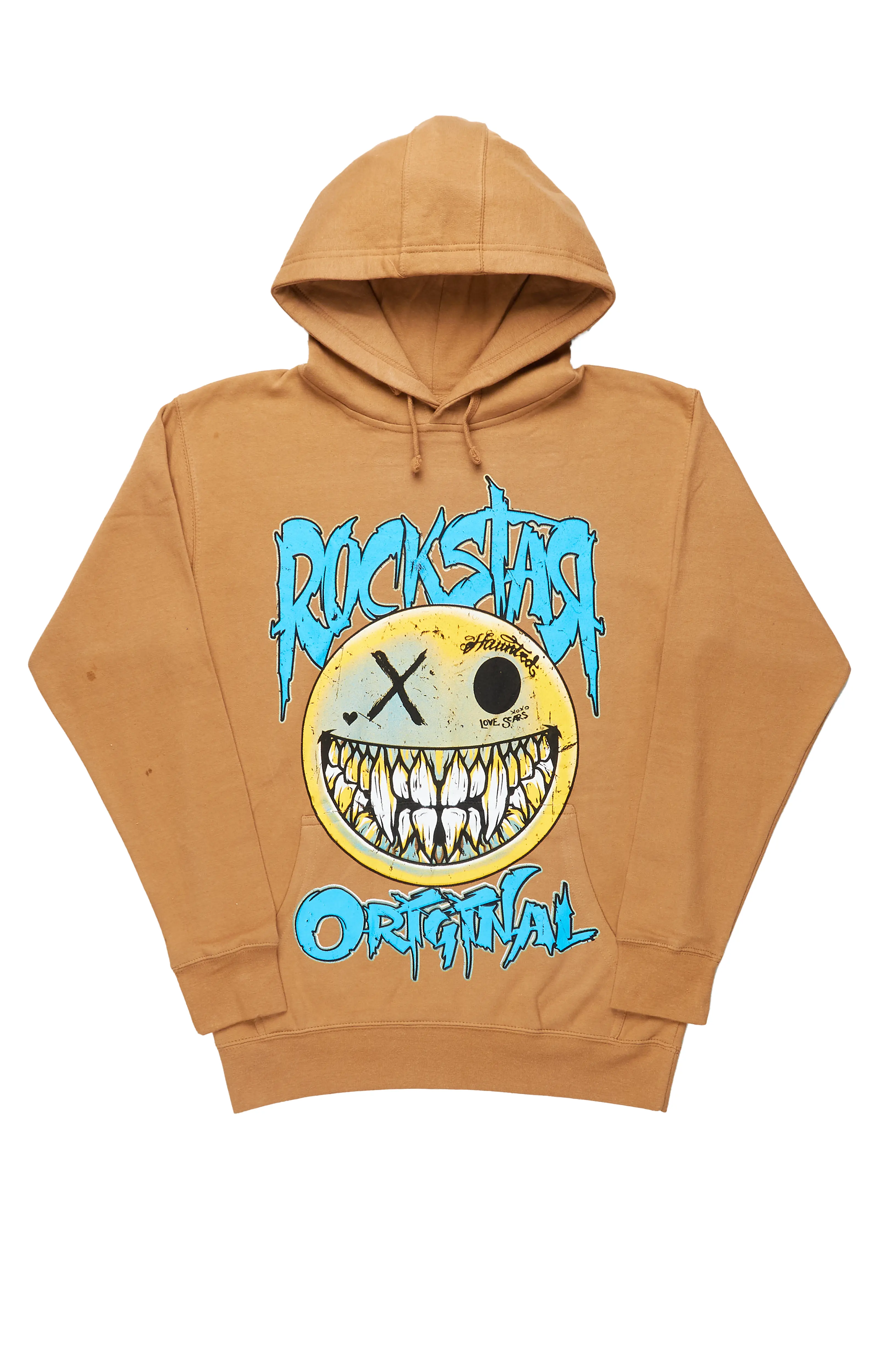 Fraust Beige Graphic Hoodie - Image 2