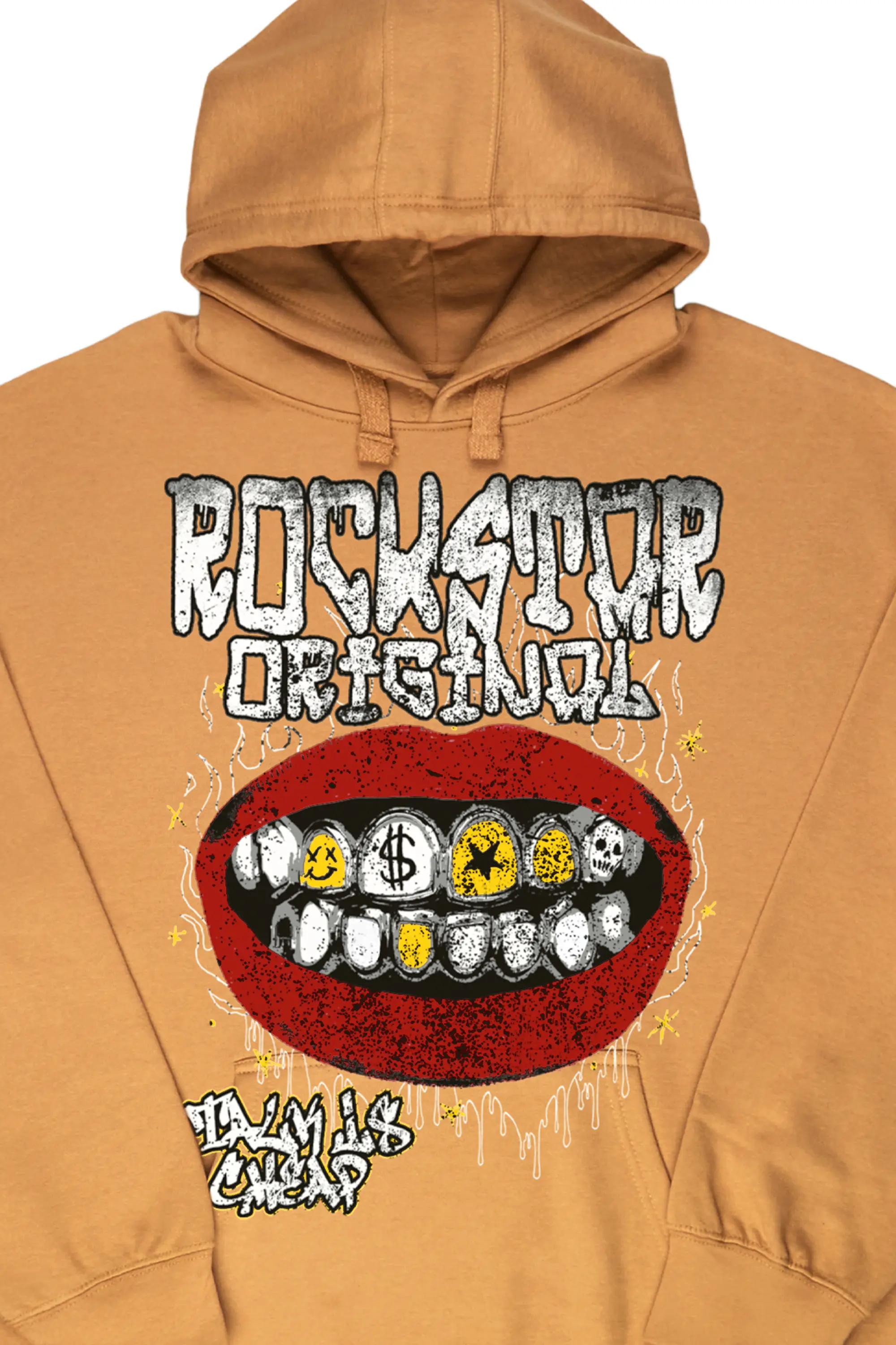 Kizzma Beige Graphic Hoodie - Image 3