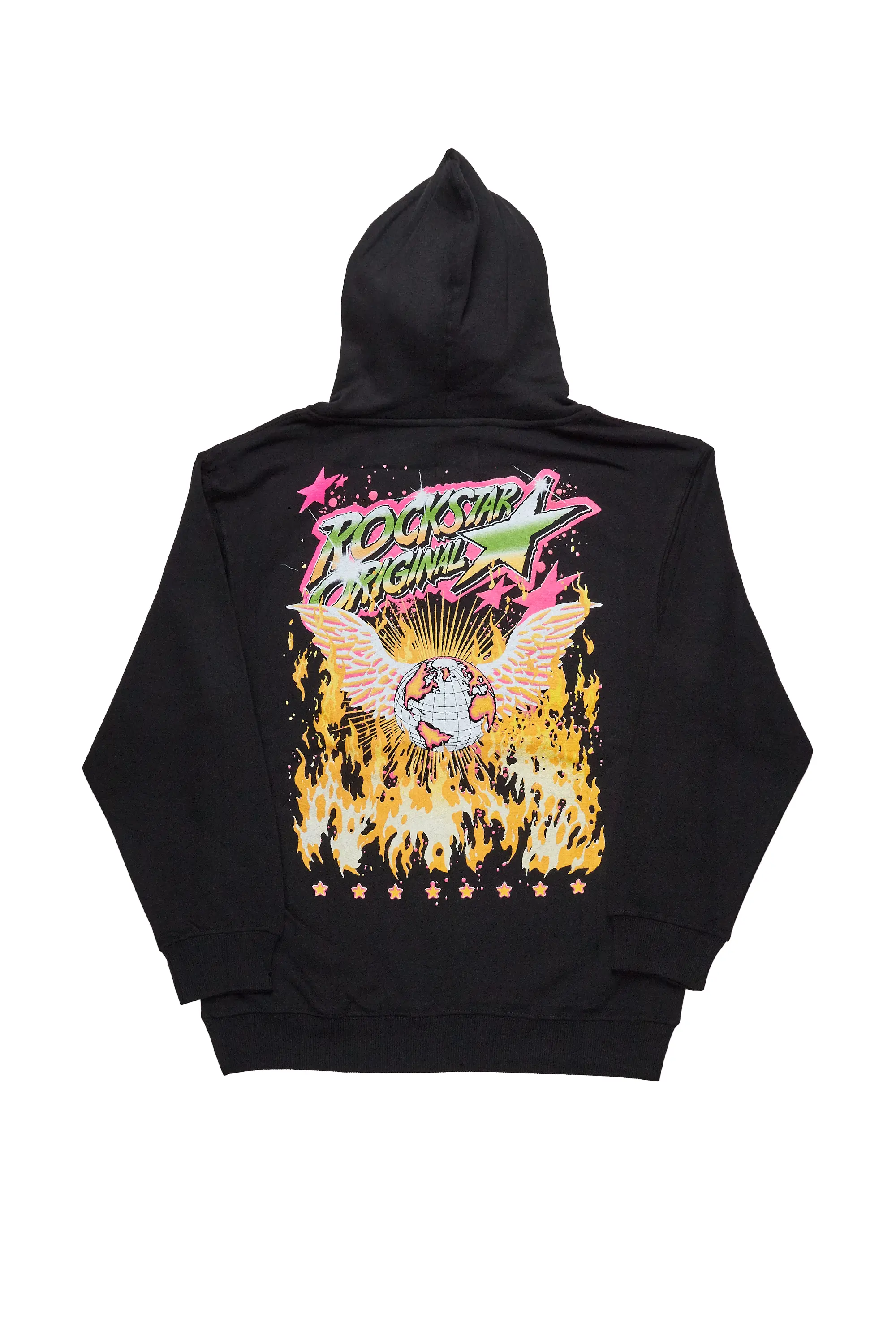 Whitefall Black Graphic Hoodie - Image 6