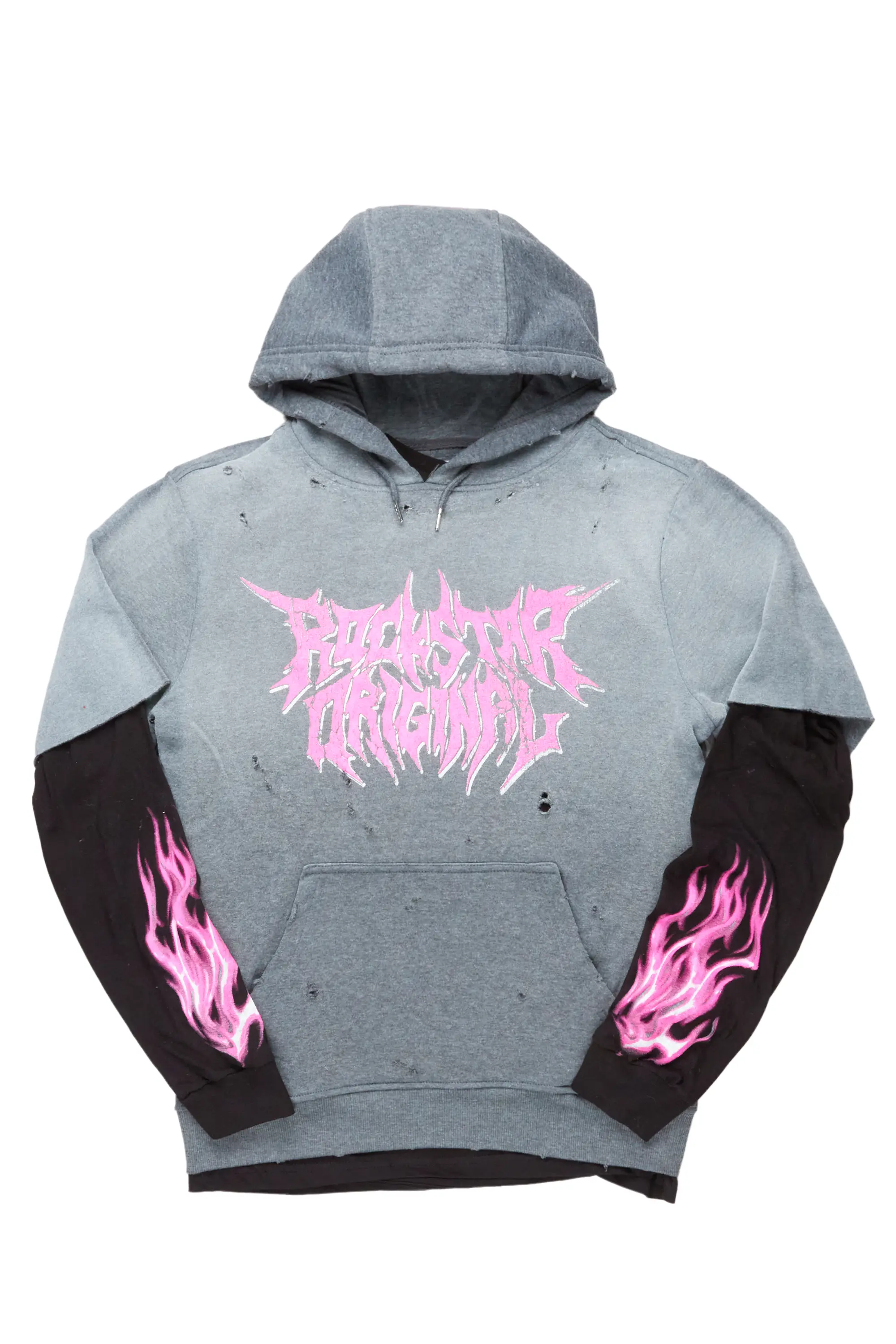 Dacian Charcoal Graphic Hoodie - Image 2