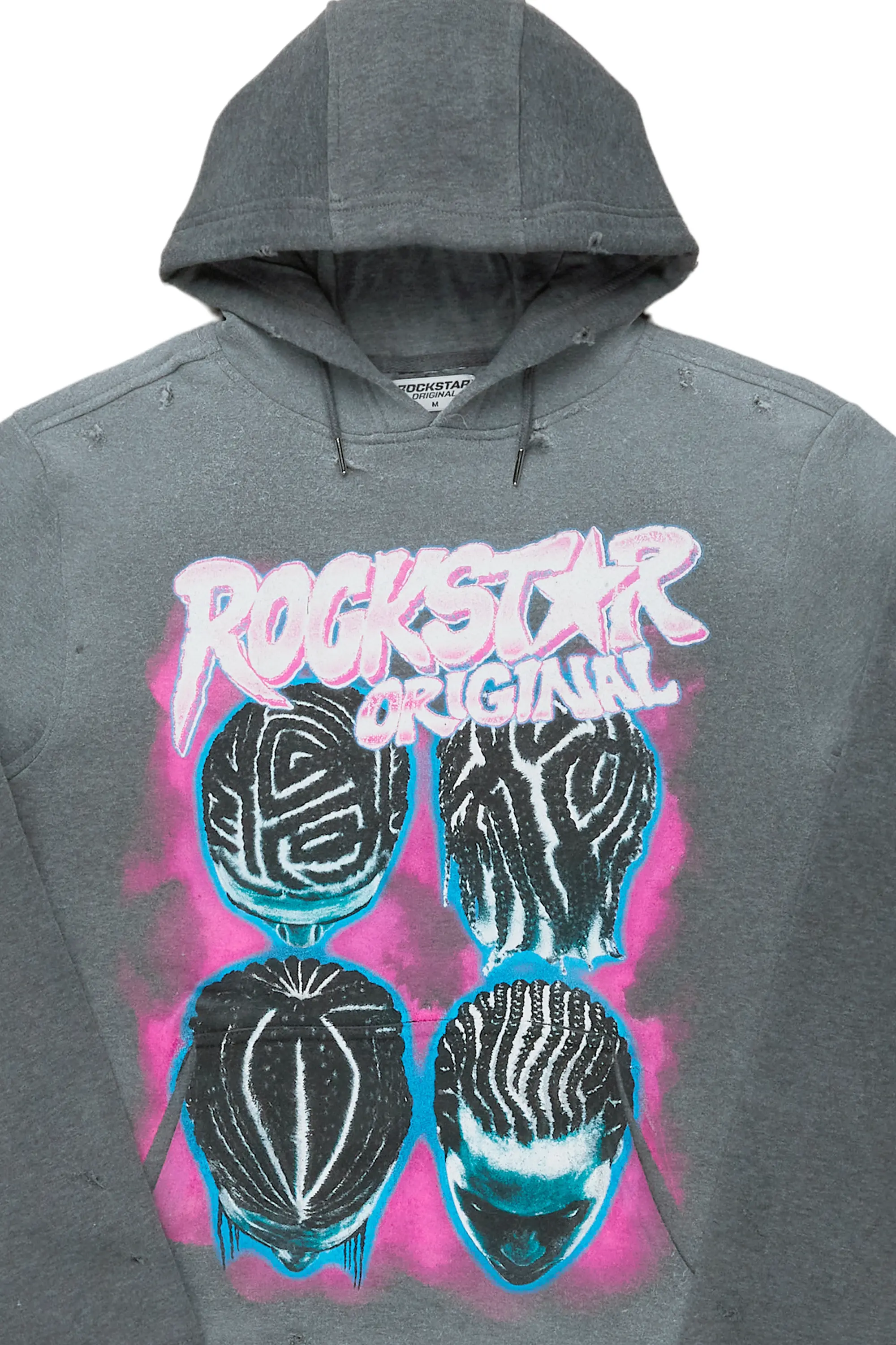 Barber Charcoal Graphic Hoodie - Image 3