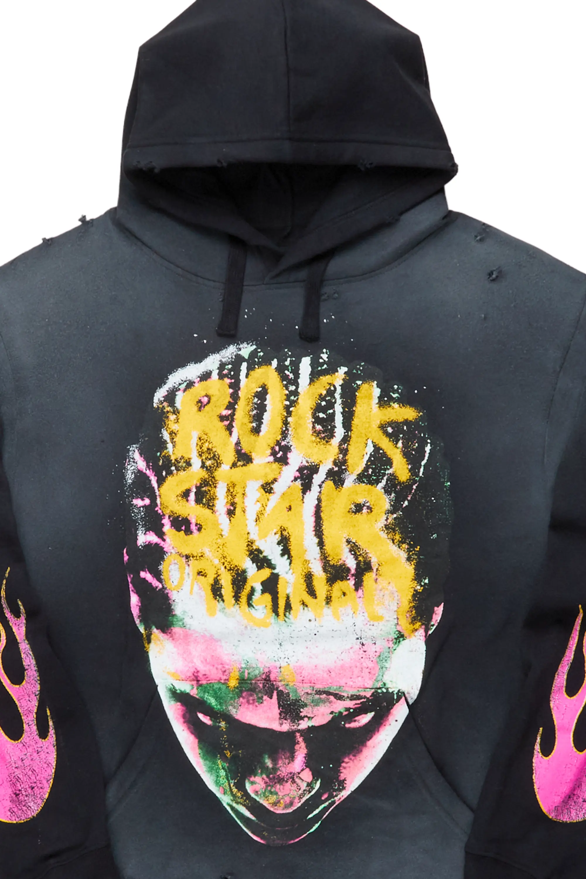 Rafe Black Graphic Hoodie - Image 3
