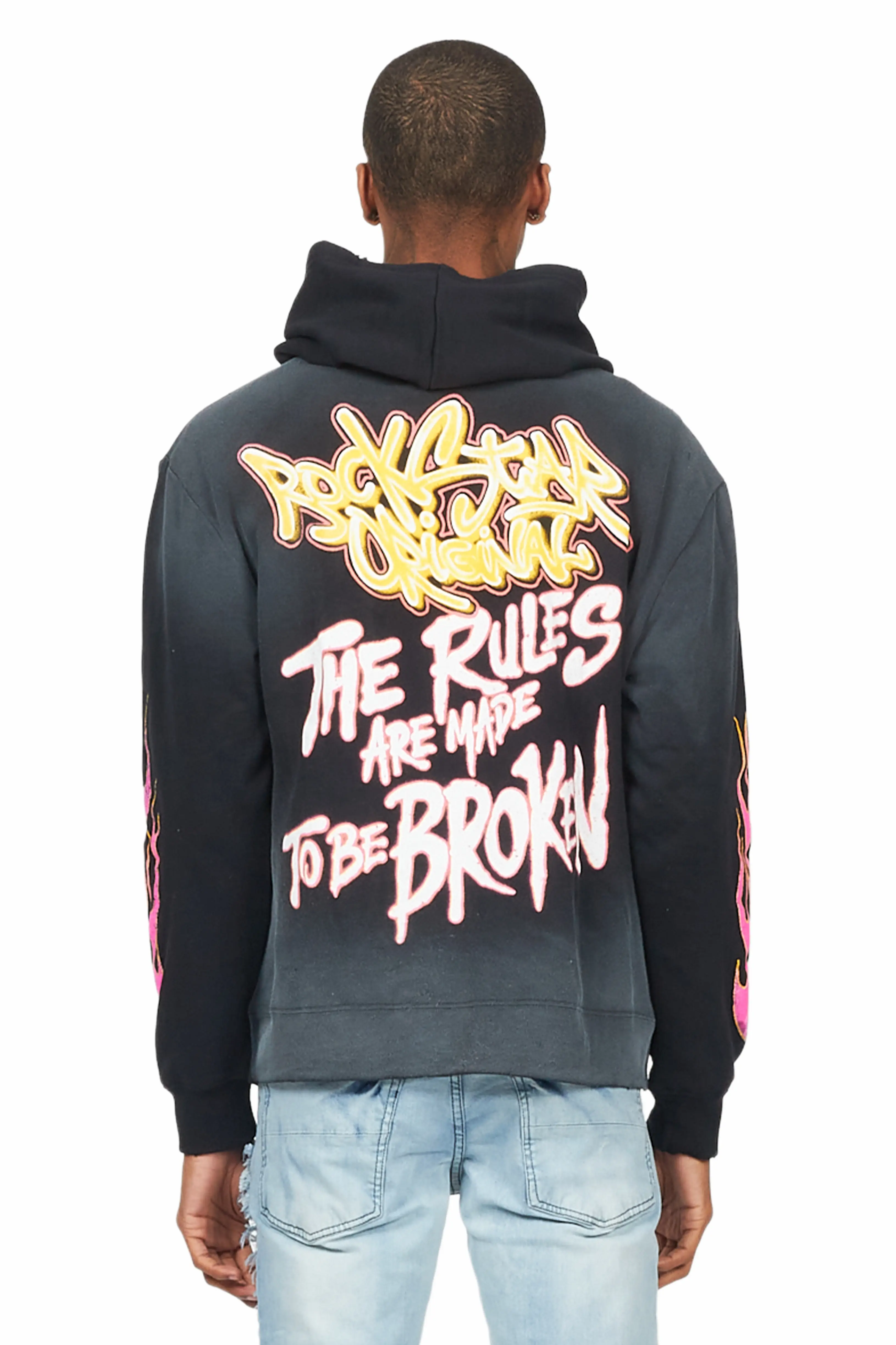 Rafe Black Graphic Hoodie - Image 5