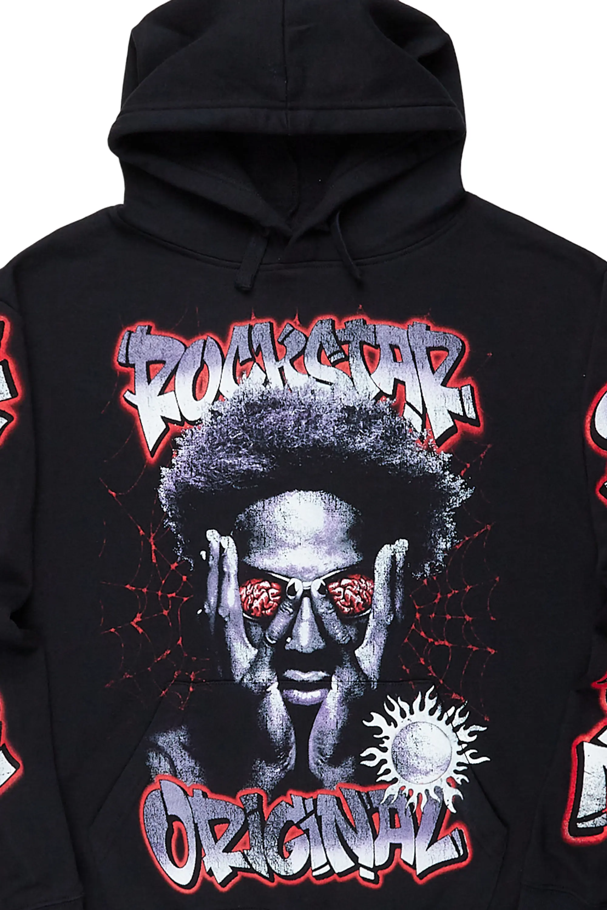 Acke Black Graphic Hoodie - Image 3