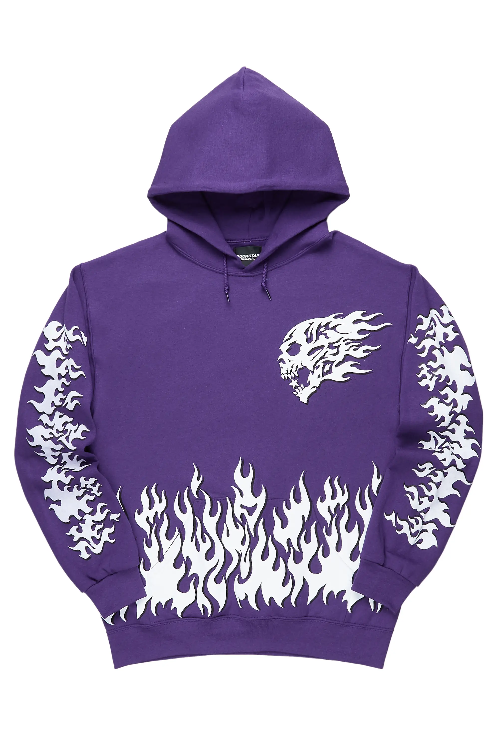 Steel Purple Graphic Hoodie - Image 2