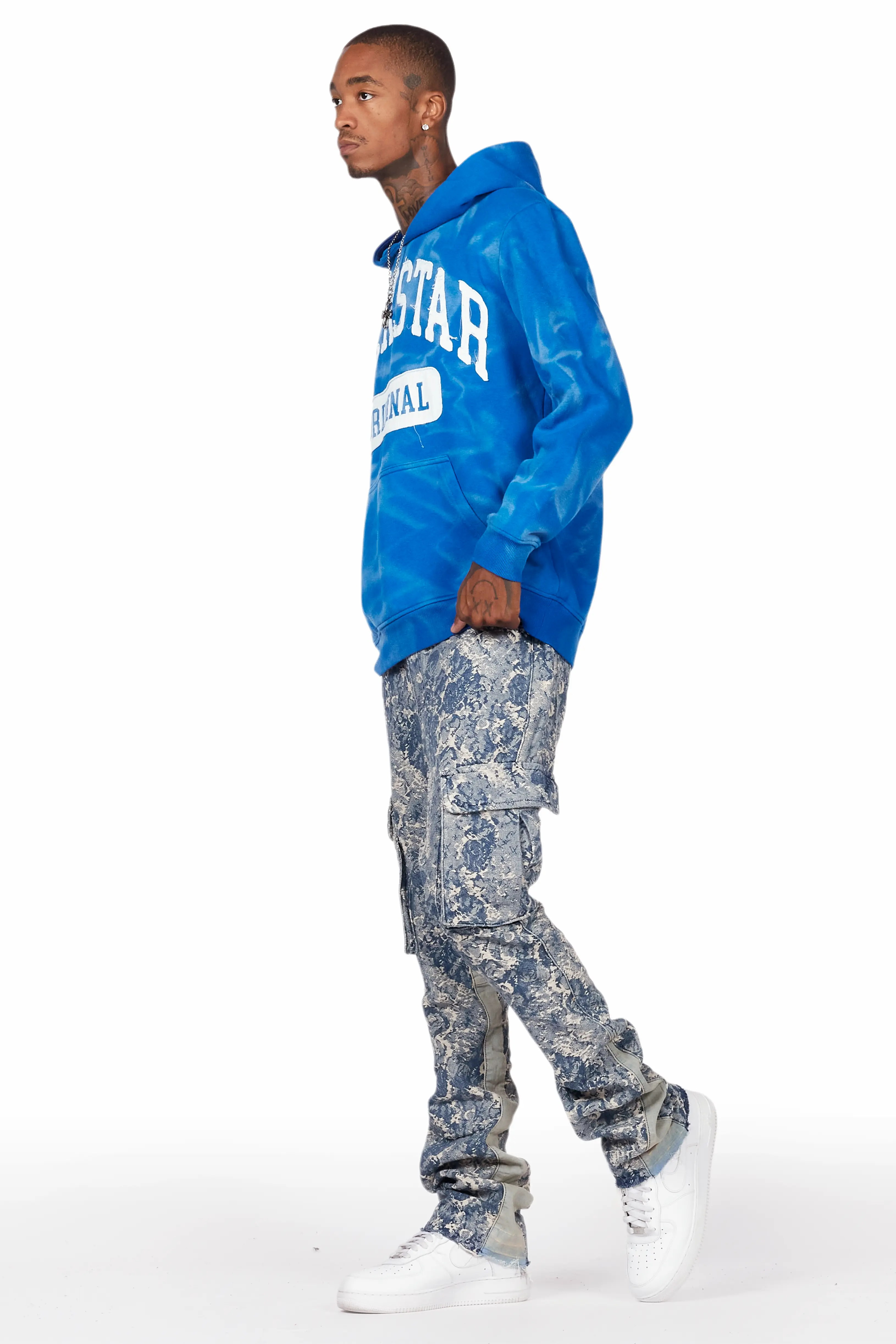 Member Royal Patchwork Graphic Hoodie - Image 5