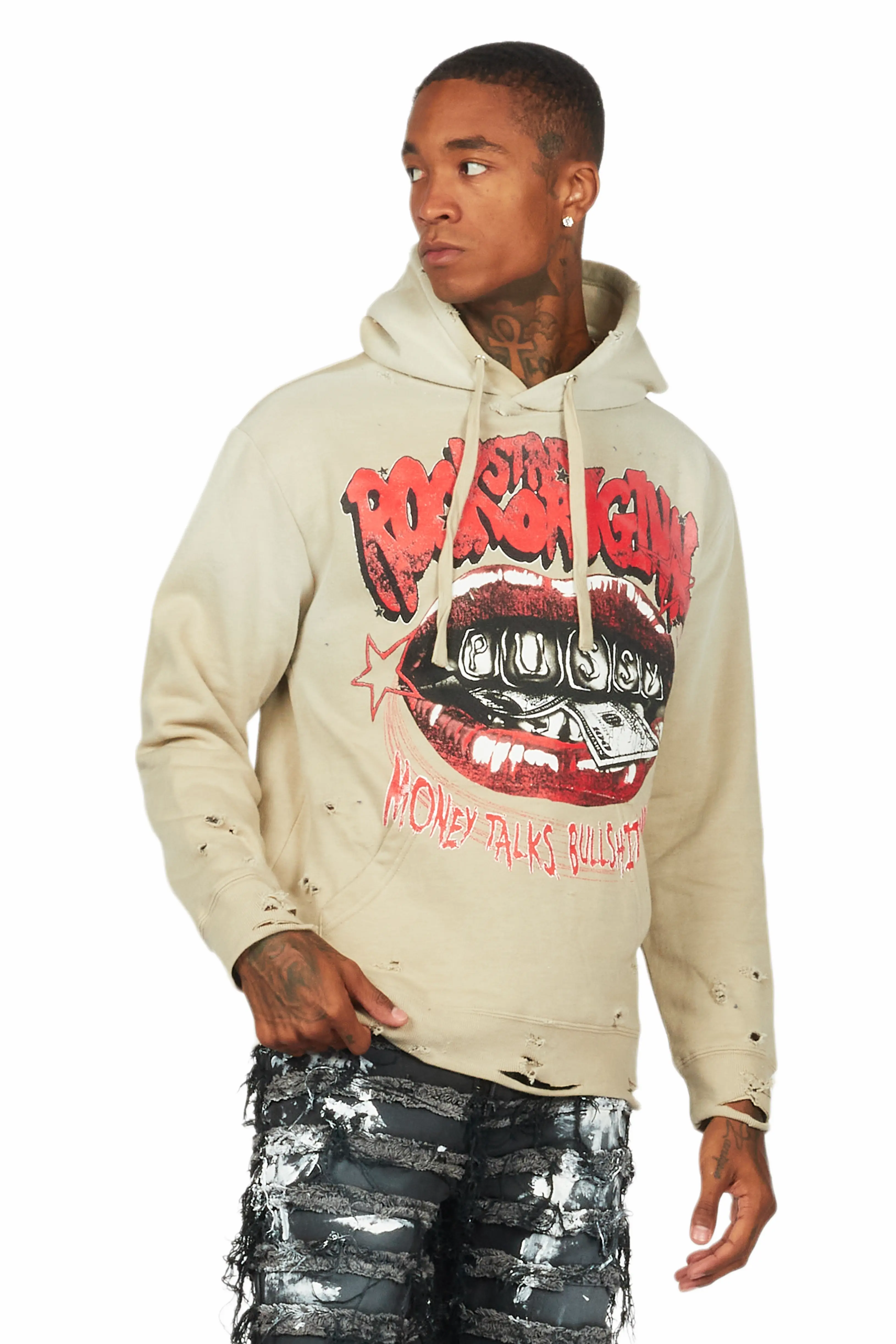 Bloke Sand Graphic Hoodie - Image 2