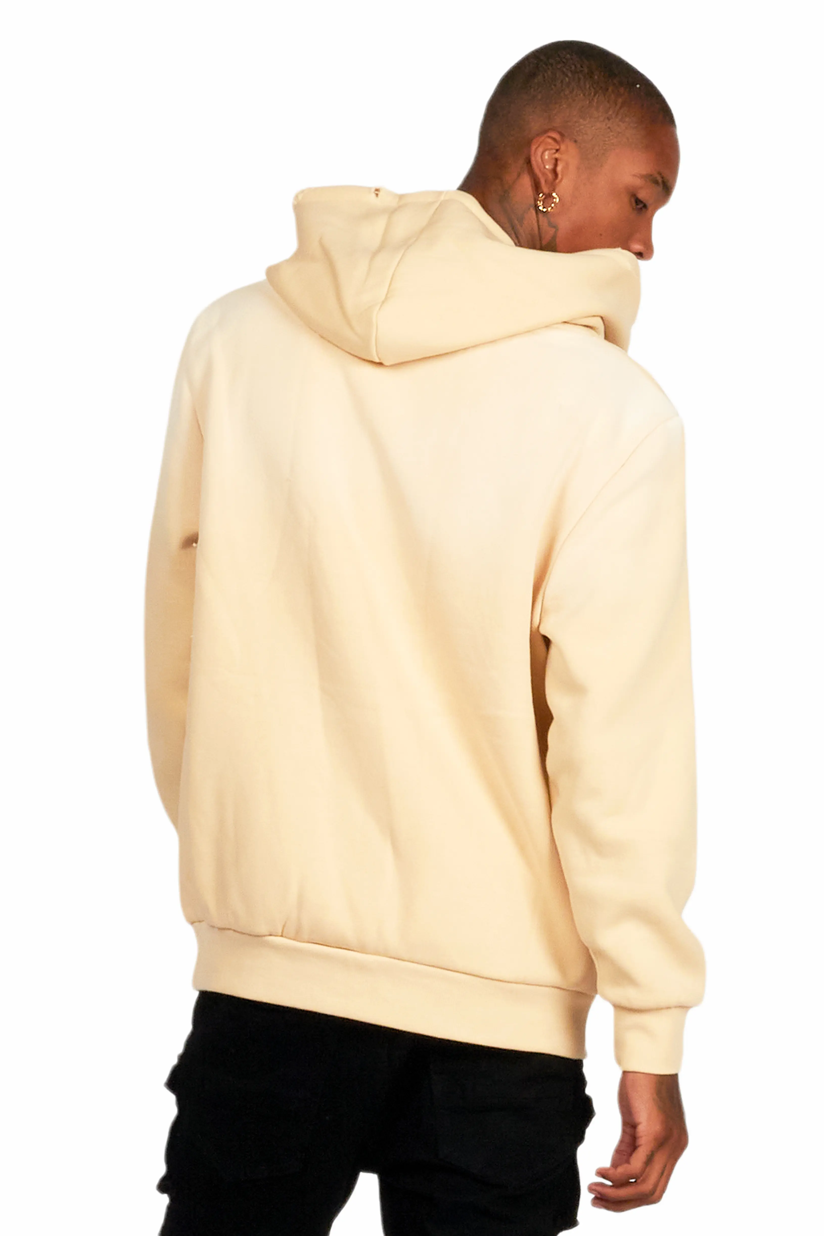 Gard Beige Graphic Hoodie - Image 4