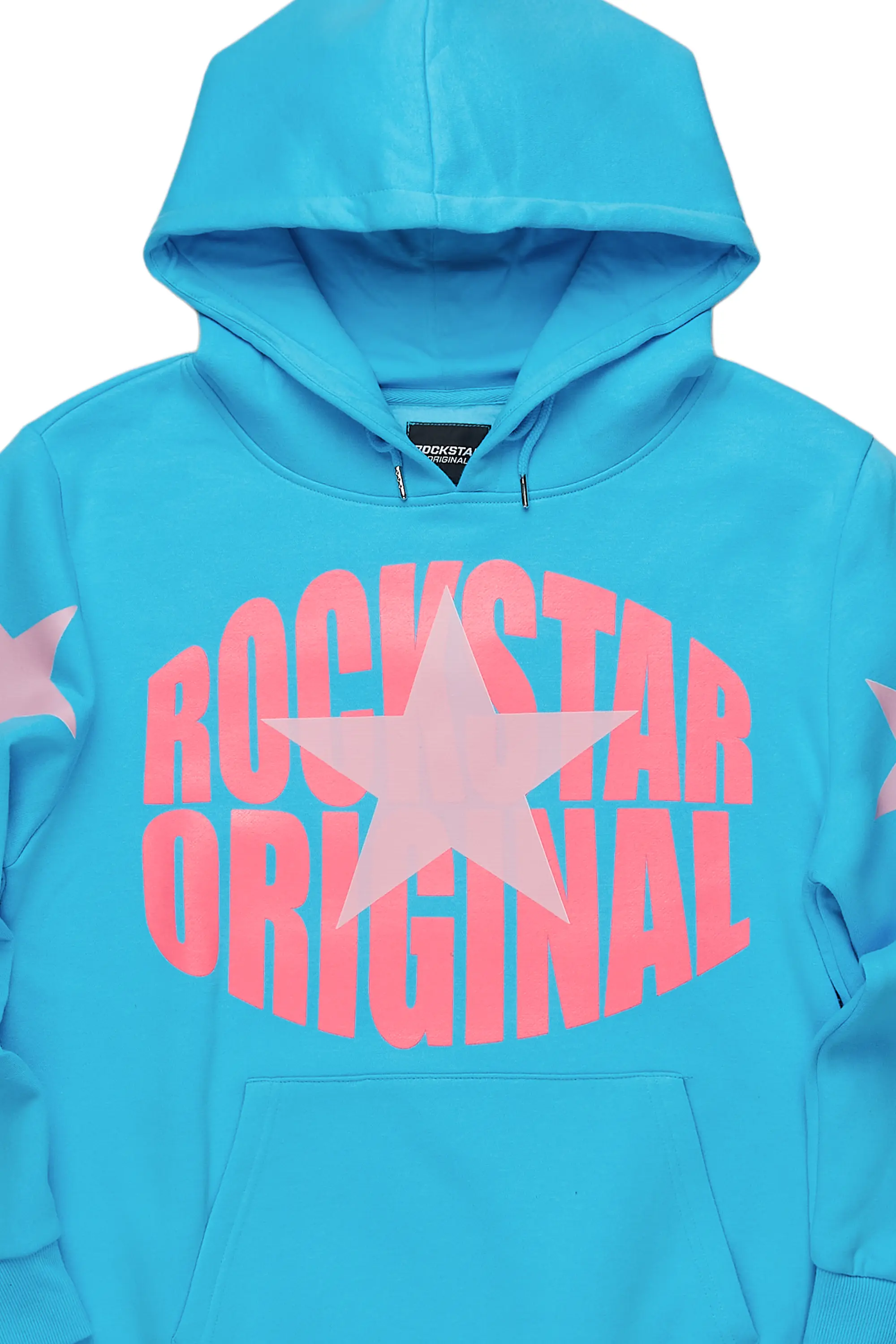 Hachi Blue/Pink Graphic Hoodie - Image 2