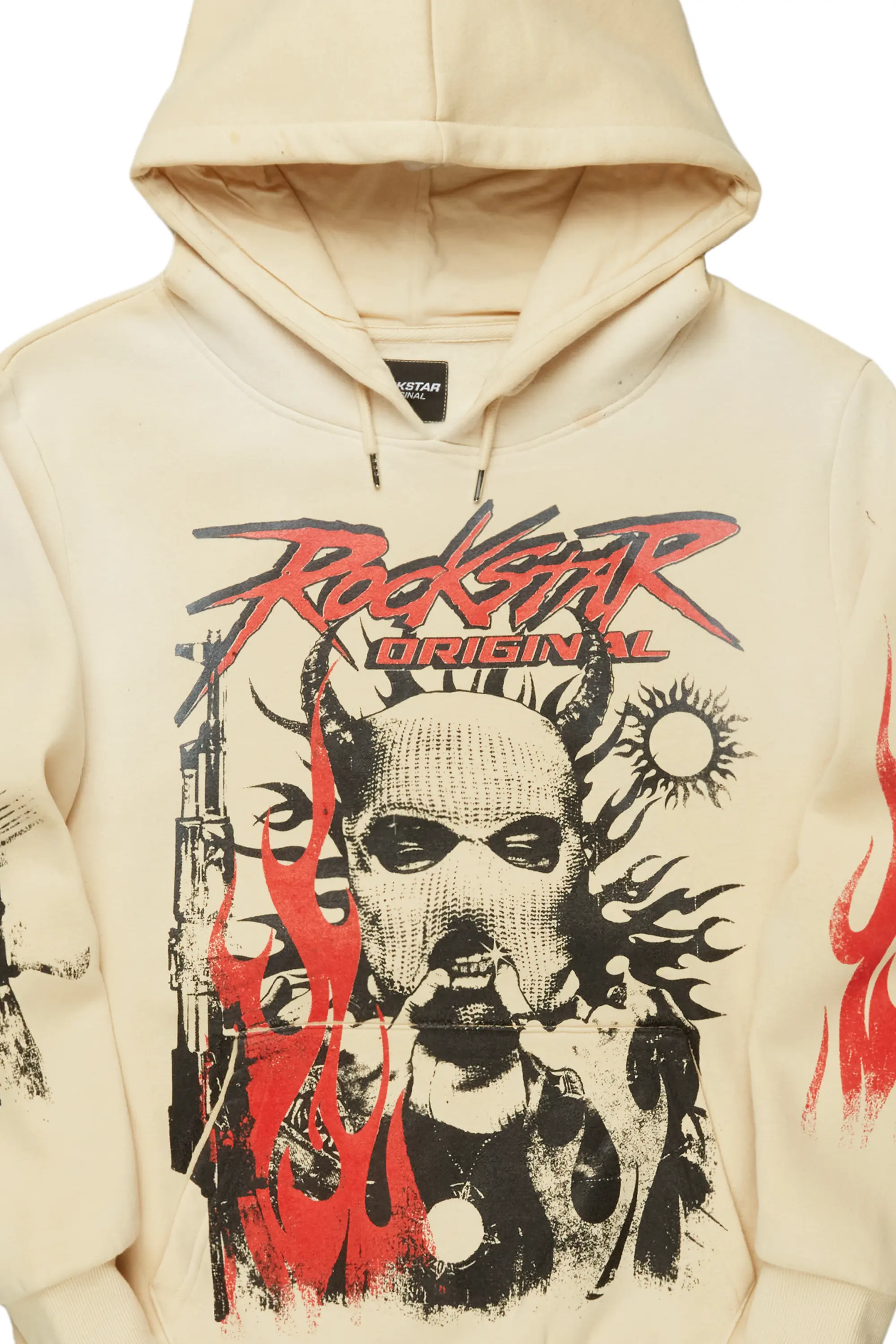Mercy Beige Graphic Hoodie - Image 6