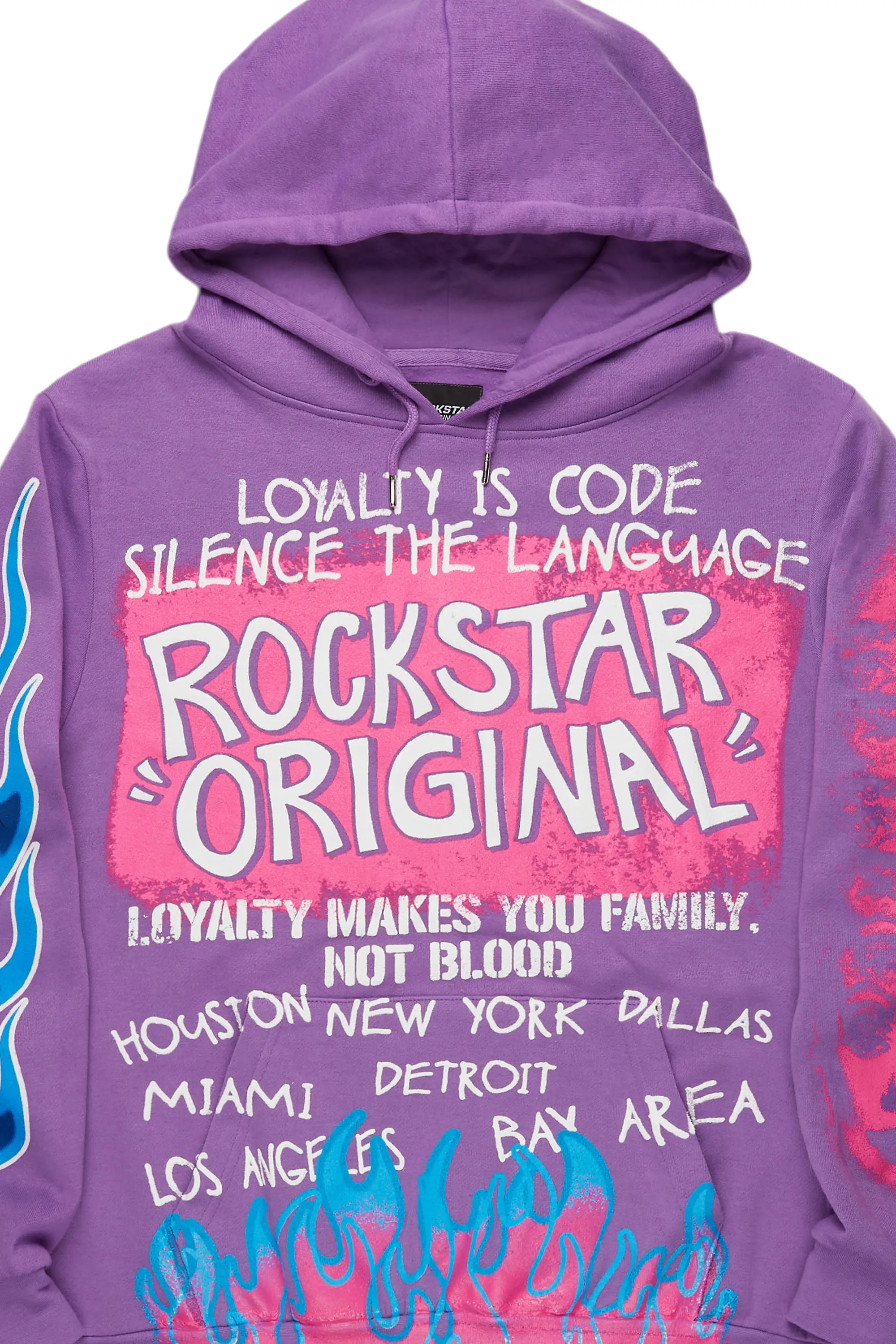 Beno Purple Distressed Graphic Hoodie - Image 10