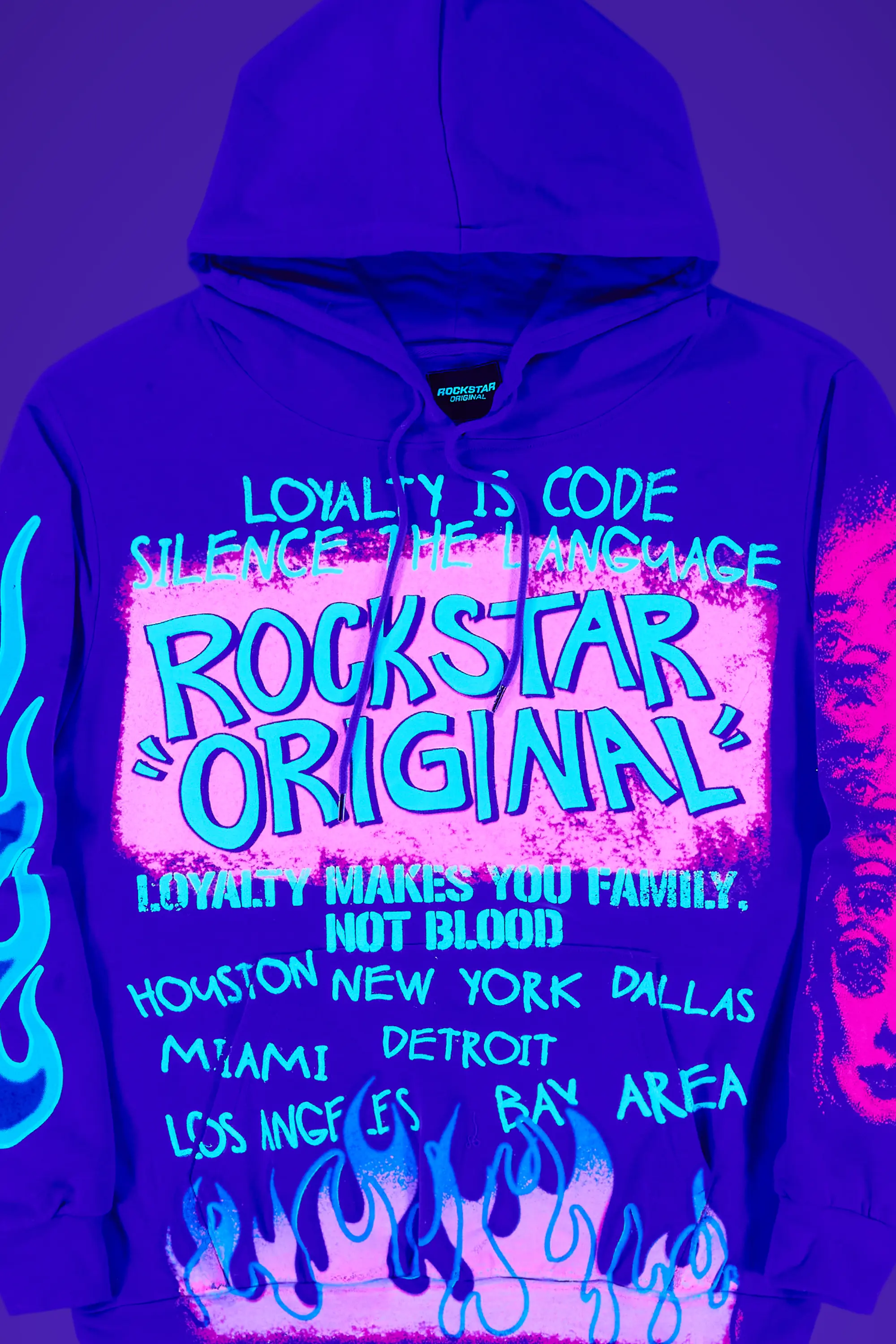 Beno Purple Distressed Graphic Hoodie - Image 11