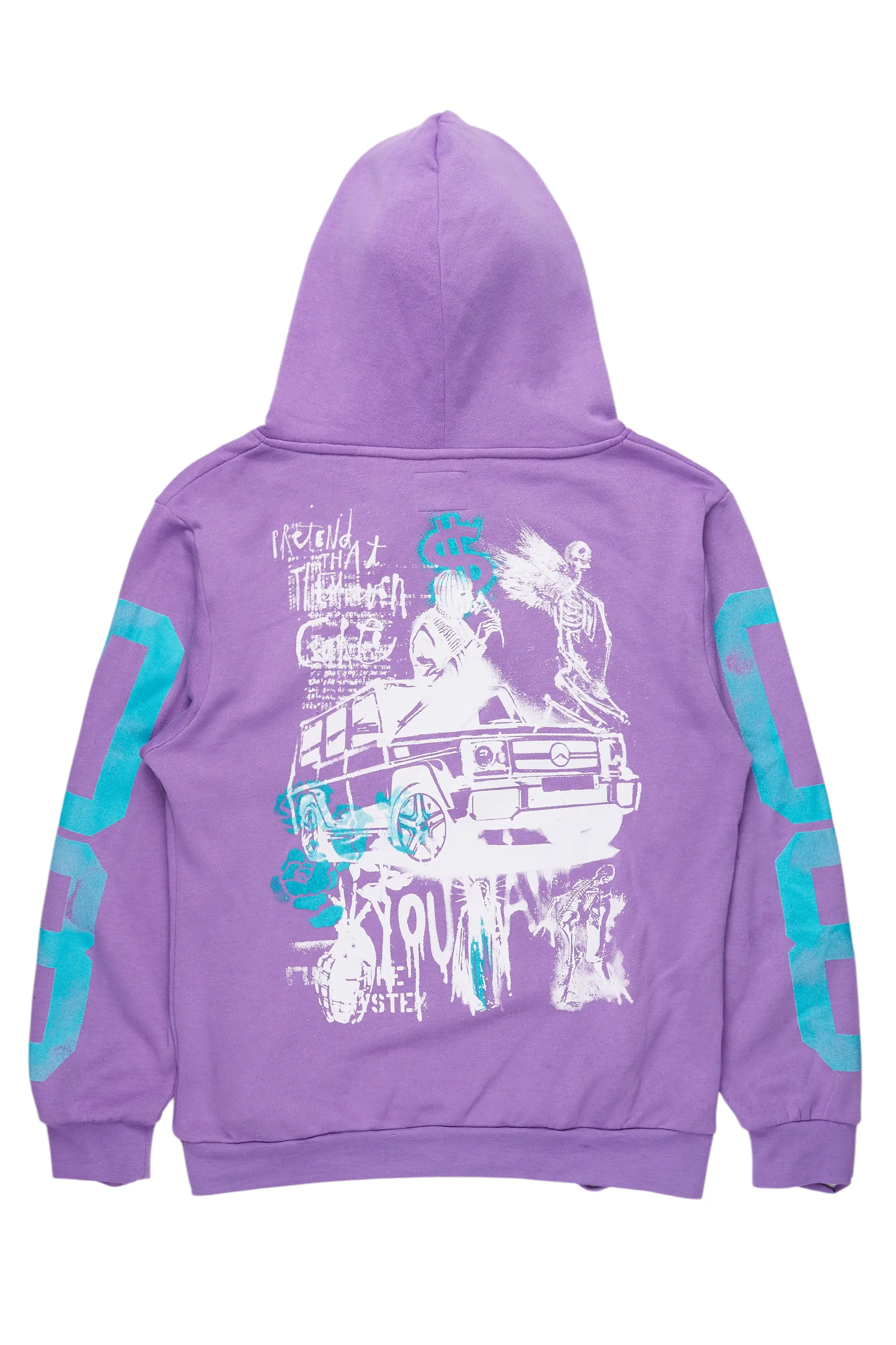 Grill Purple Distressed Graphic Hoodie - Image 7