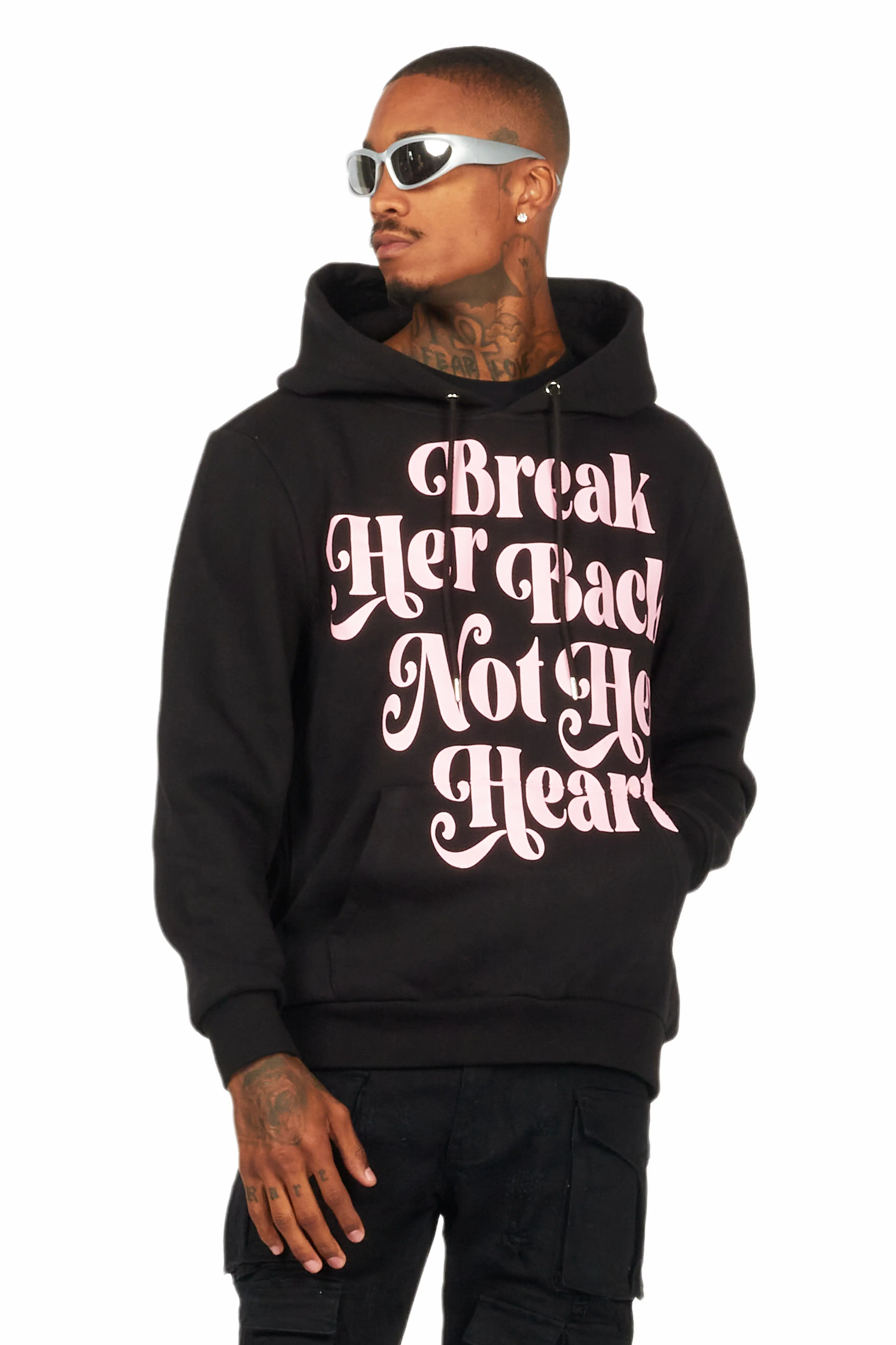 Diamo Black Graphic Hoodie - Image 4